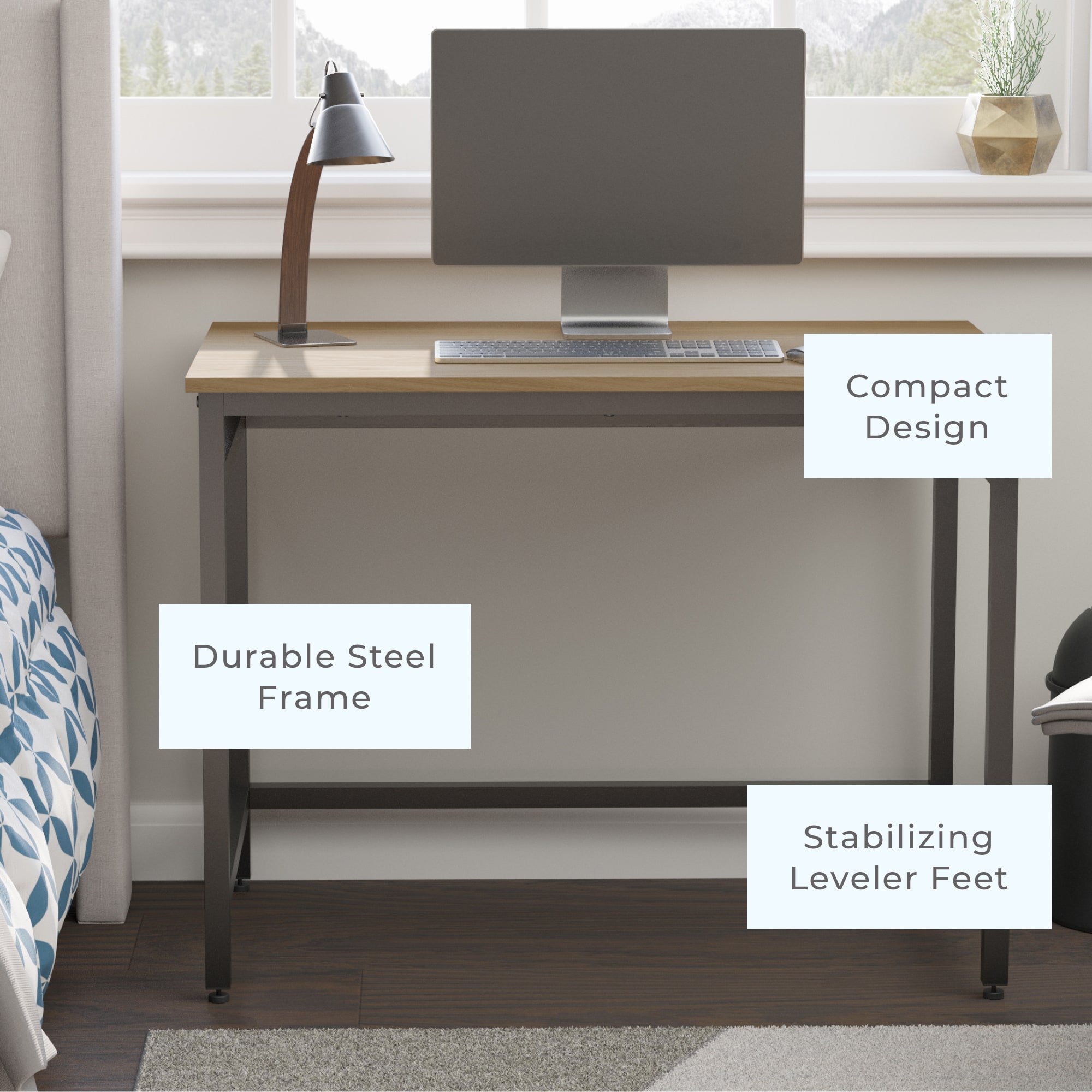 Brookside BS0004DSK40BR desks - View #2