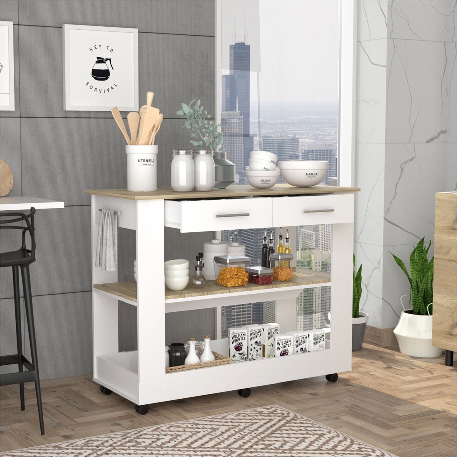 FlowLuxe WVFAOVKJO3JI Kitchen-Furniture - View #3