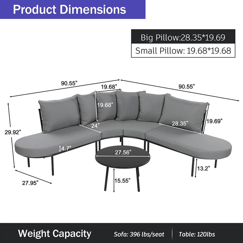 JUJABU LFURNISET-3 Patio-Conversation-Sets - View #6