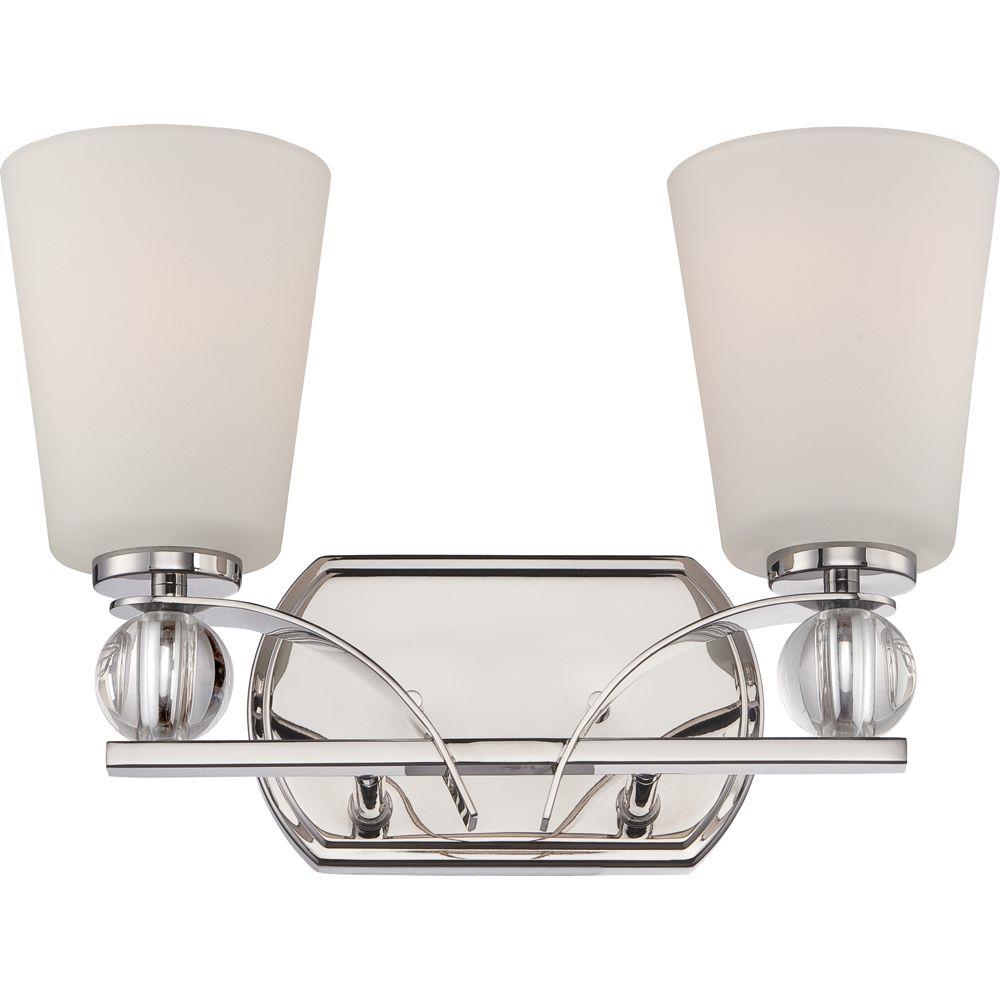  LW-SC533435 14.38-in 2-Light Polished Nickel Traditional Vanity Light