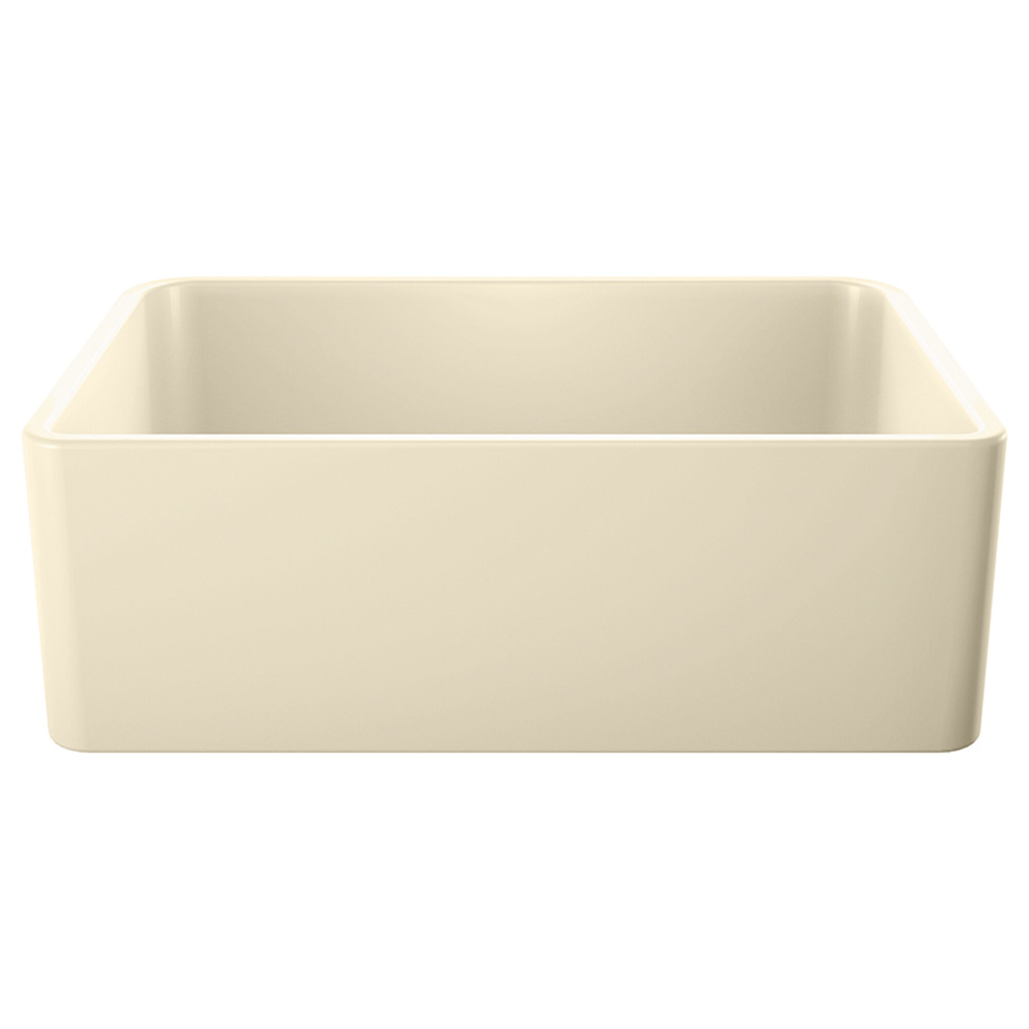 BLANCO 525011 Cerana Farmhouse apron front 30-Inches x 19.18-Inches Biscuit Fireclay Single bowl No Faucet Hole Kitchen Sink