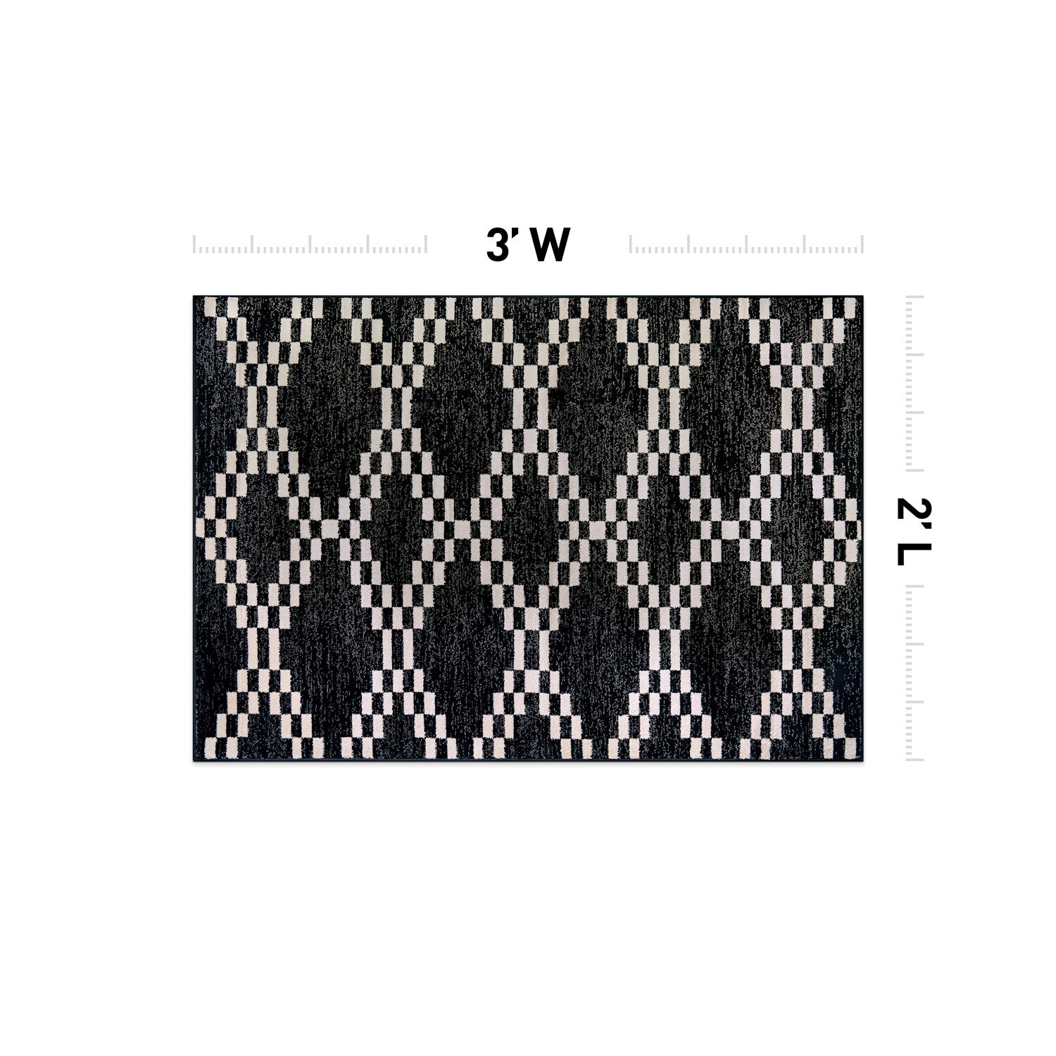 World Rug Gallery WR92BLACK2X3 rugs - View #2