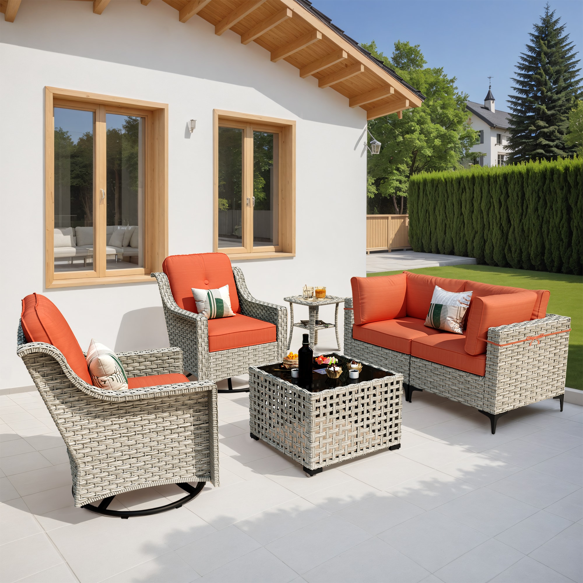 Pouuin SKT806 Patio-Conversation-Sets - View #10