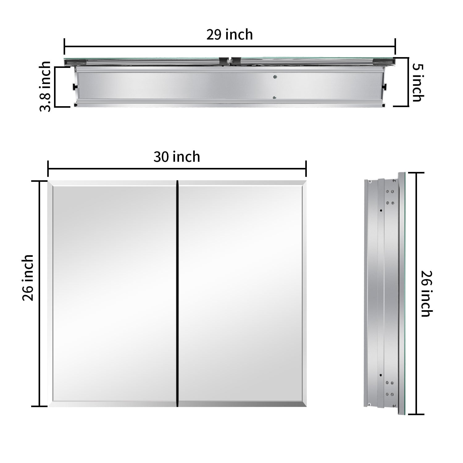 Forclover HBM-R5249 Bathroom-Medicine-Cabinets - View #7