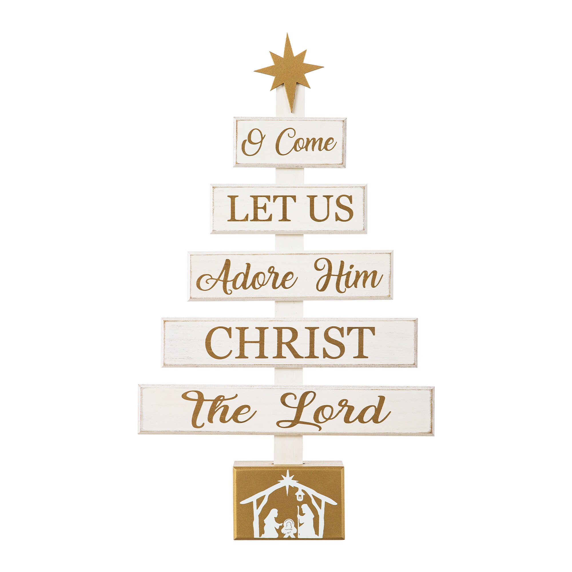 Glitzhome 1114203439 17.83-in Decoration Tree Christmas Decor