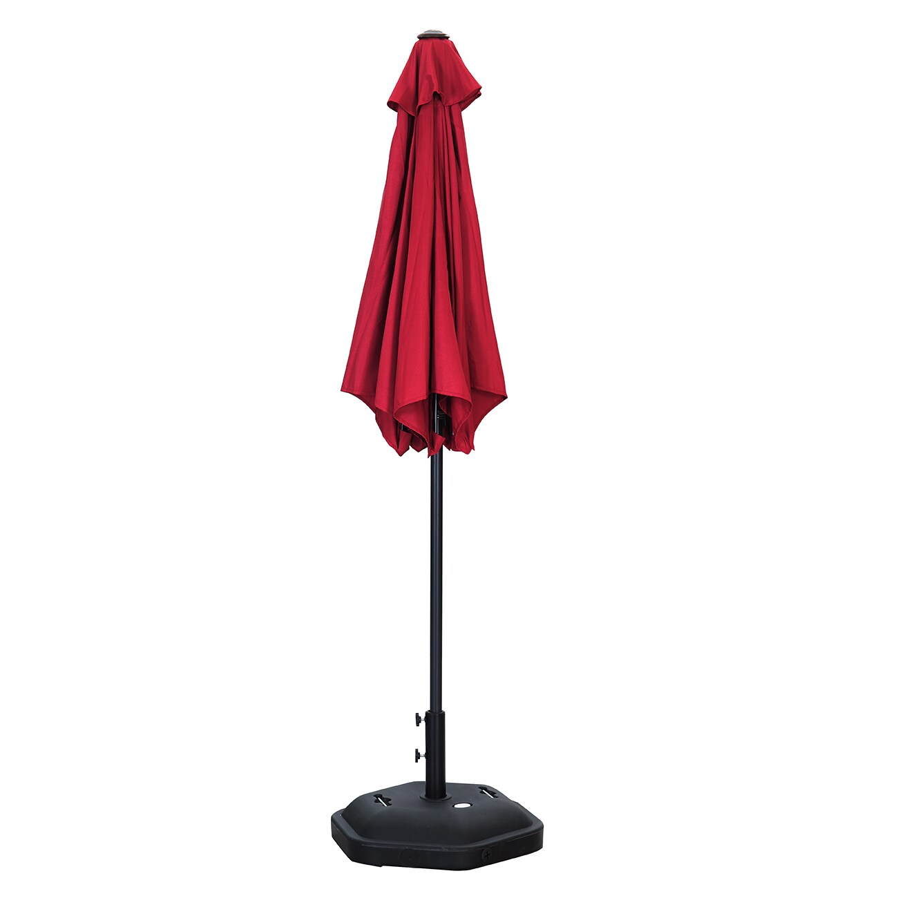 Ainfox 7.5-ft Steel Red Garden Patio Umbrella in the Patio Umbrellas ...