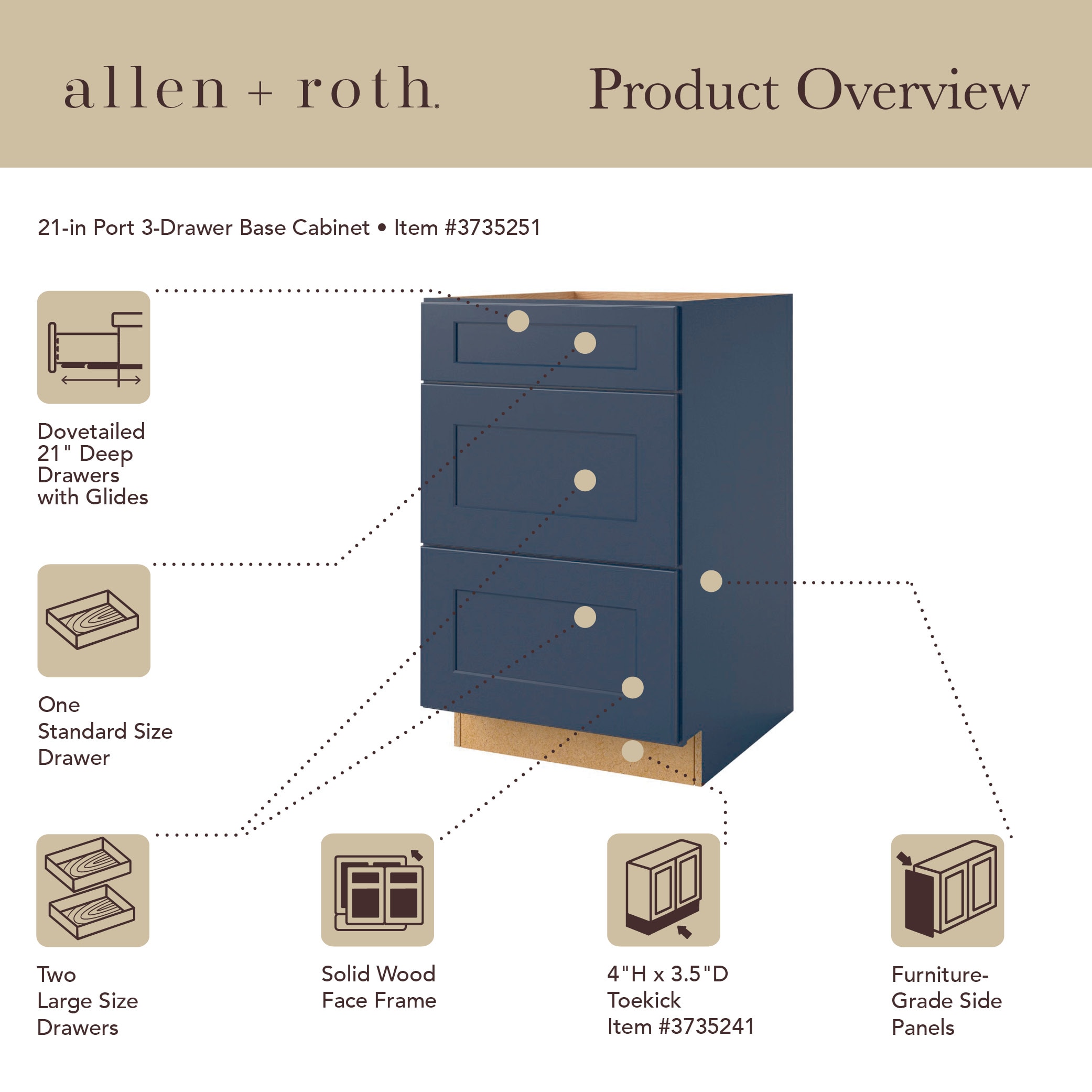 allen + roth 21210NV Cabinets-Kitchen - View #15