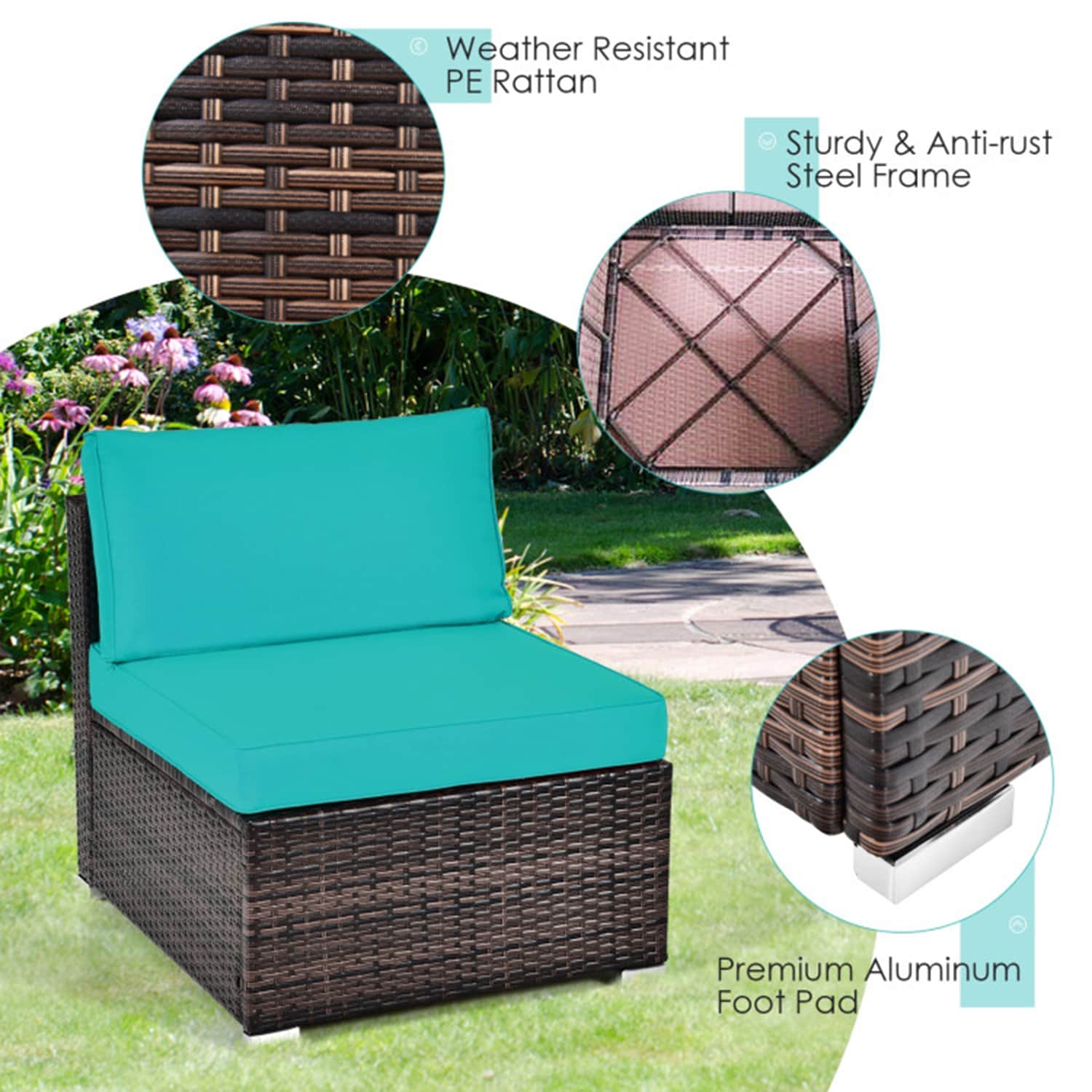 Mondawe MO-LLZG700GY Patio-Sofas-Daybeds - View #5