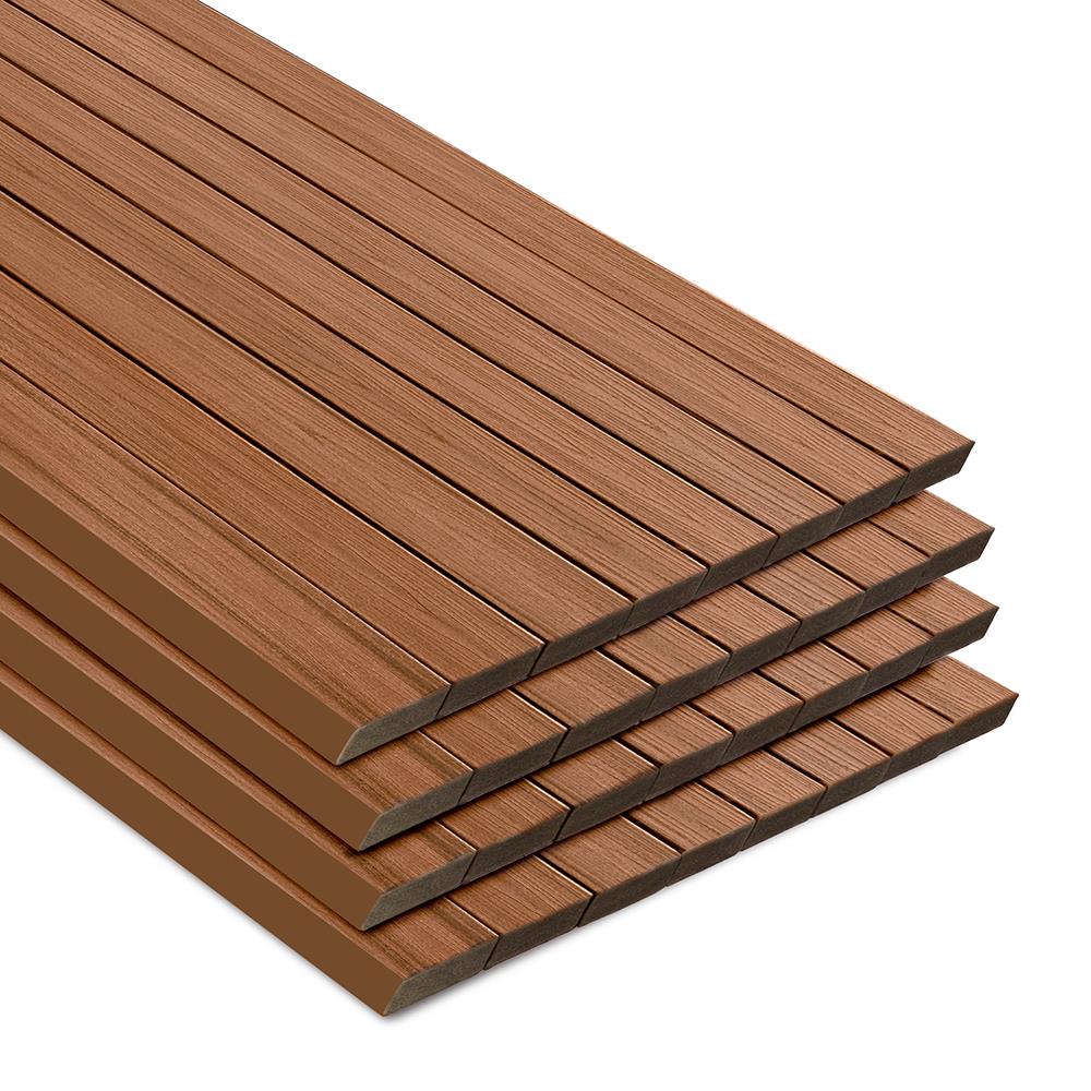 Trex TT020620TS32 Transcend 2-in x 6-in x 20-ft Tiki Torch Square Composite Deck board