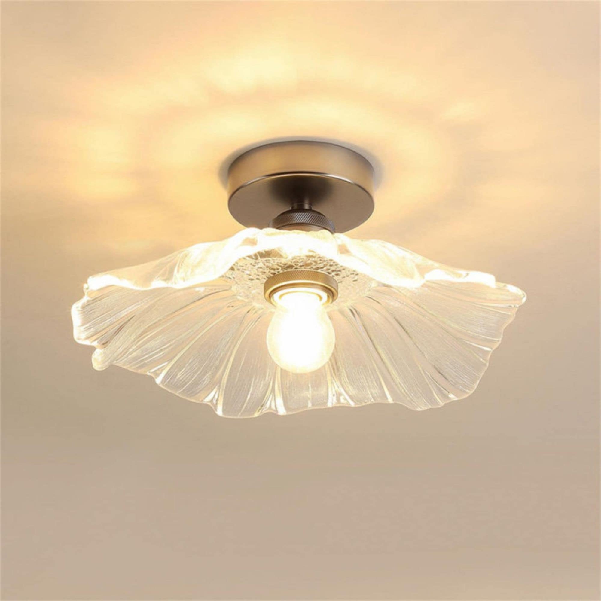 LTMATE LSB000008 JAZAVA 1 -Light 11.02-in Polished Chrome Semi Flush Mount Light