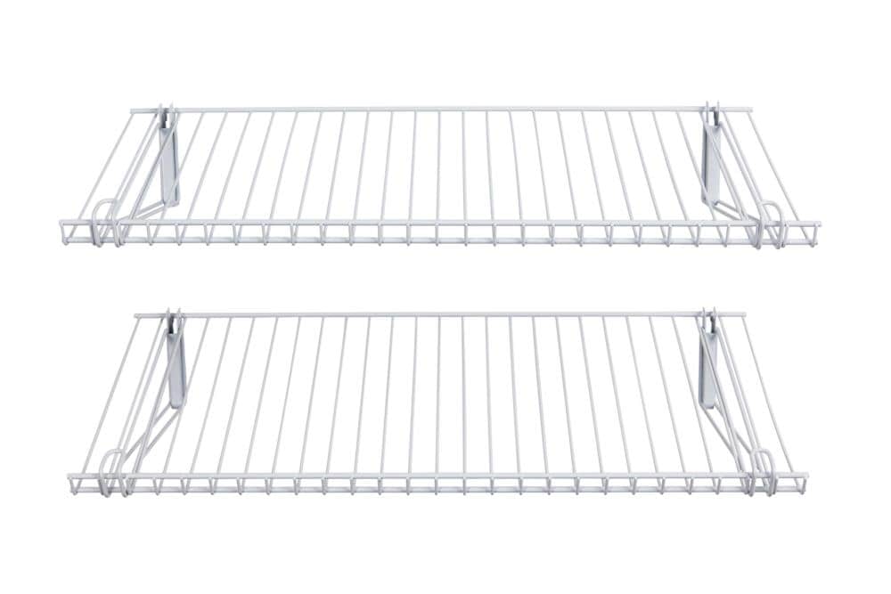Rubbermaid FastTrack 2-ft x 12-in White Adjustable Wire Shelf at