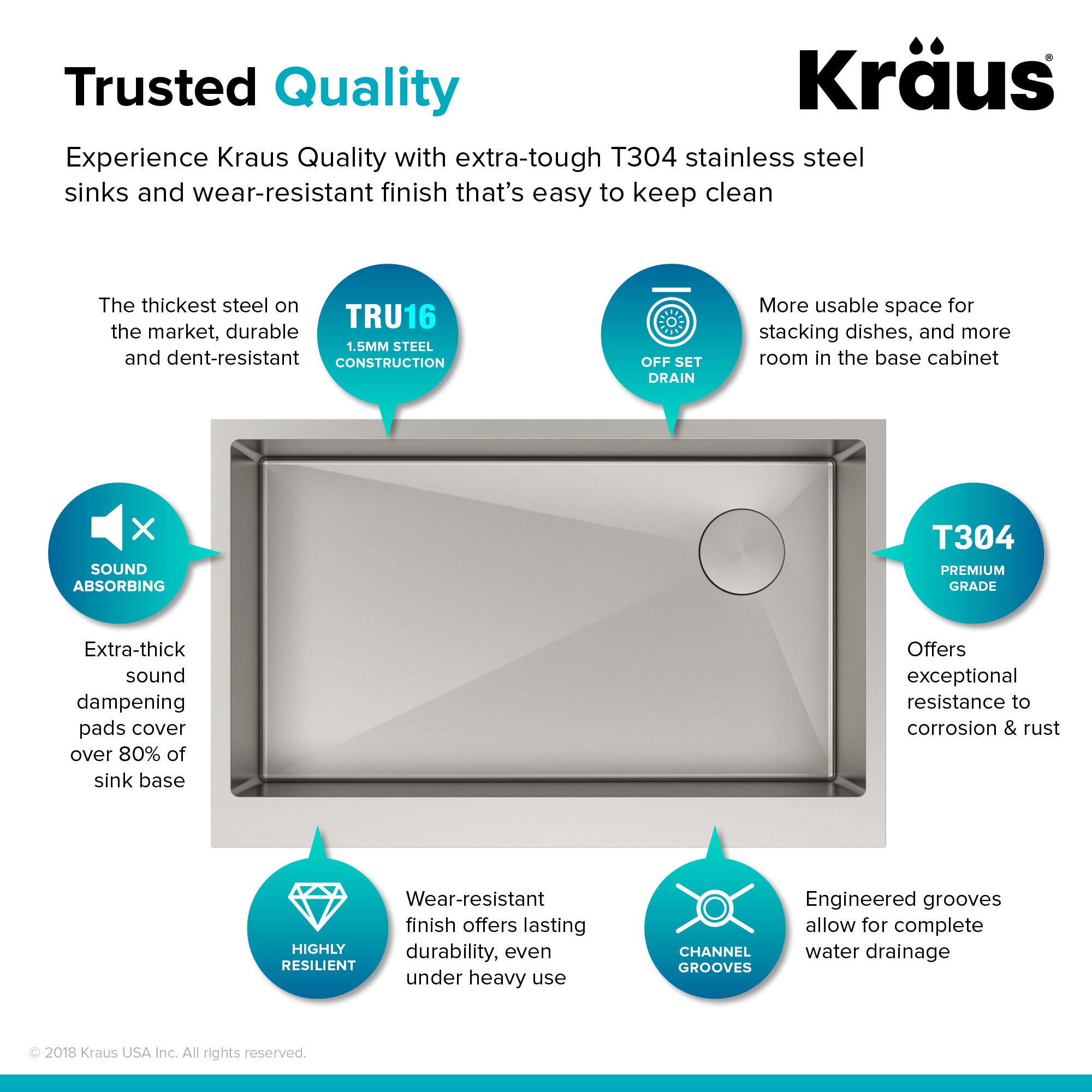 Kraus KHF410-33 Kitchen-Sinks - View #7