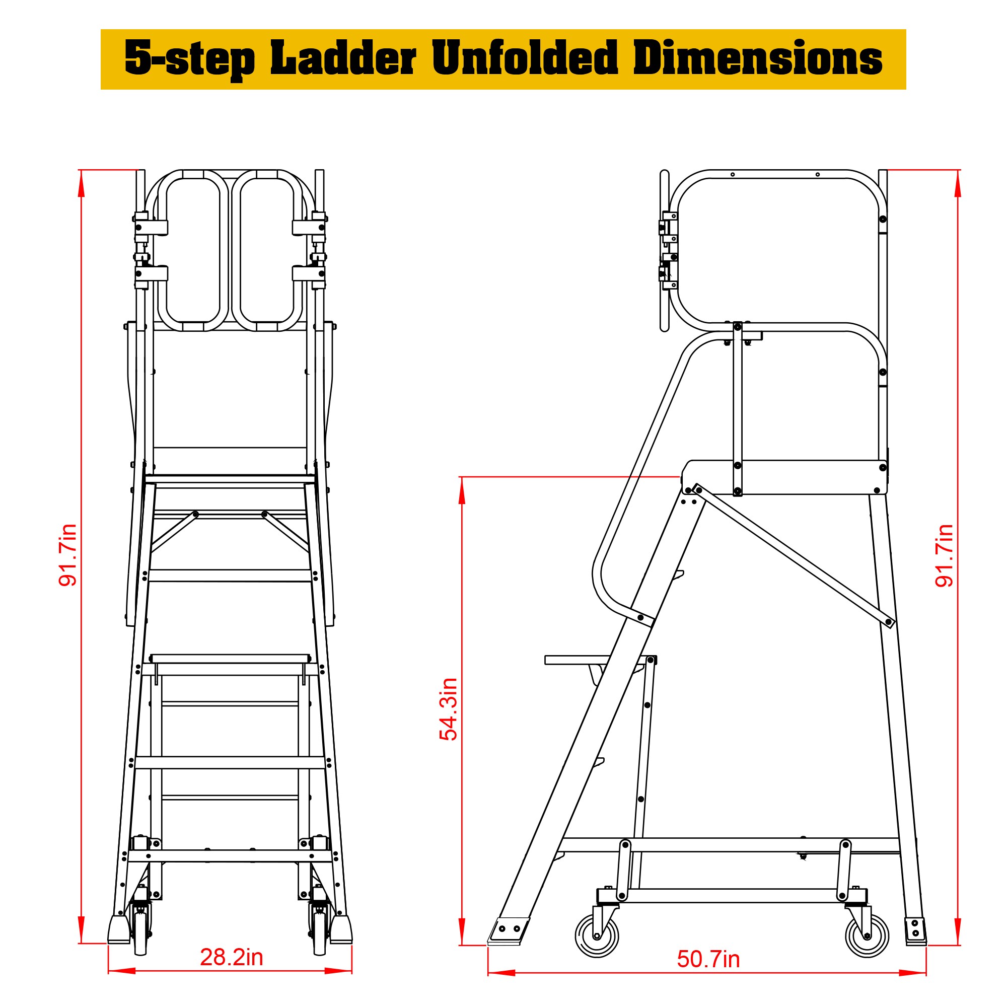 Tatayosi DJ-P251558 Step-Ladders - View #8