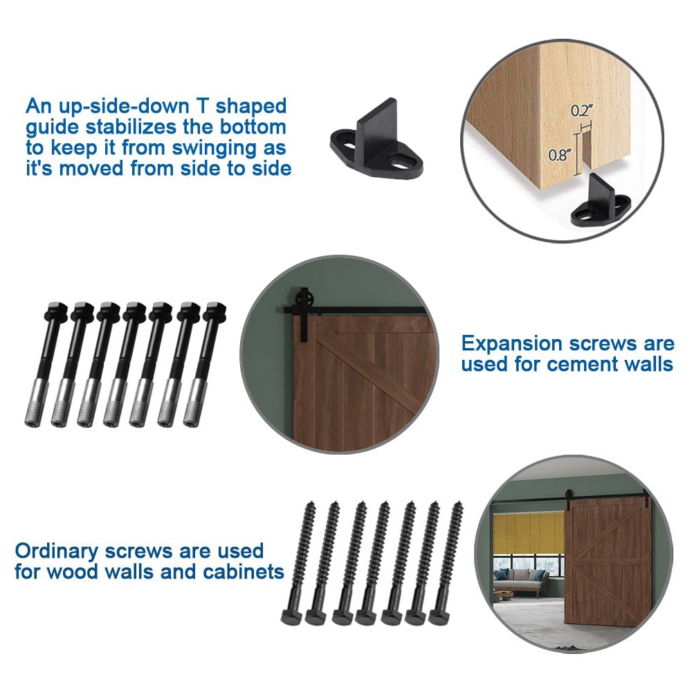 Clihome X002AHJZU3-LTC Barn-Door-Roller-Kits - View #3