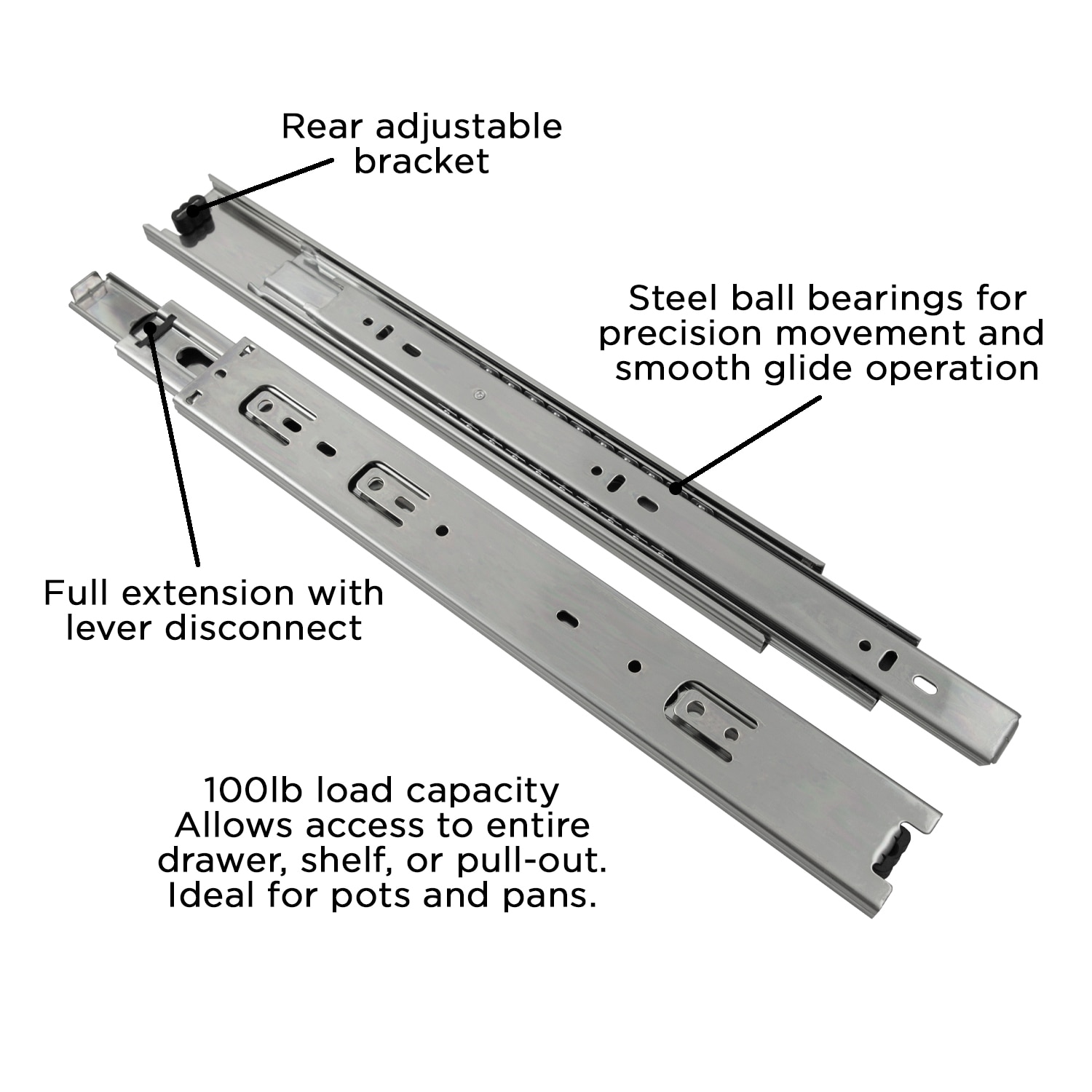 Hickory Hardware P1050/12-2C-5B Drawer-Slides - View #4