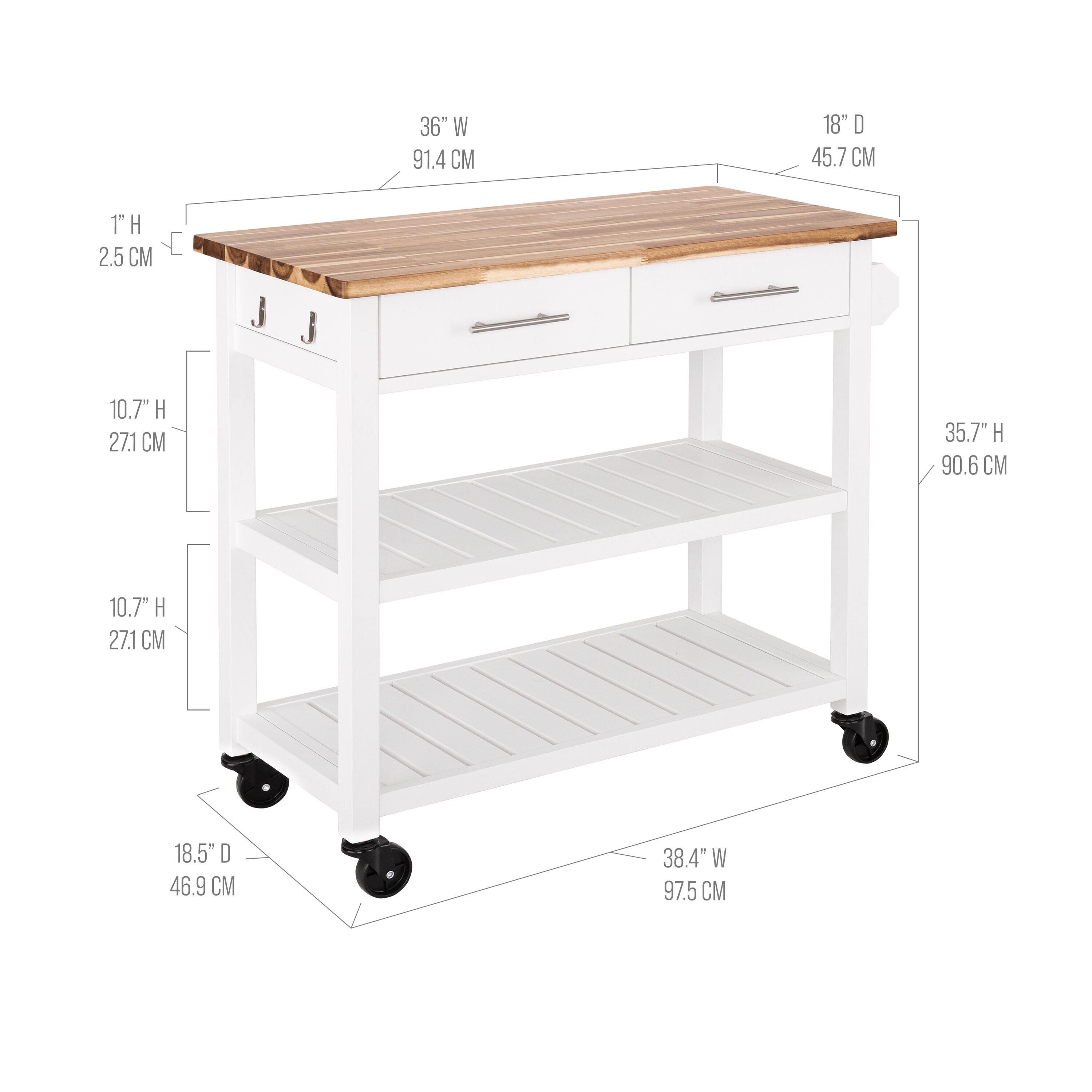 Seville Classics FRN04748B Kitchen-Furniture - View #2