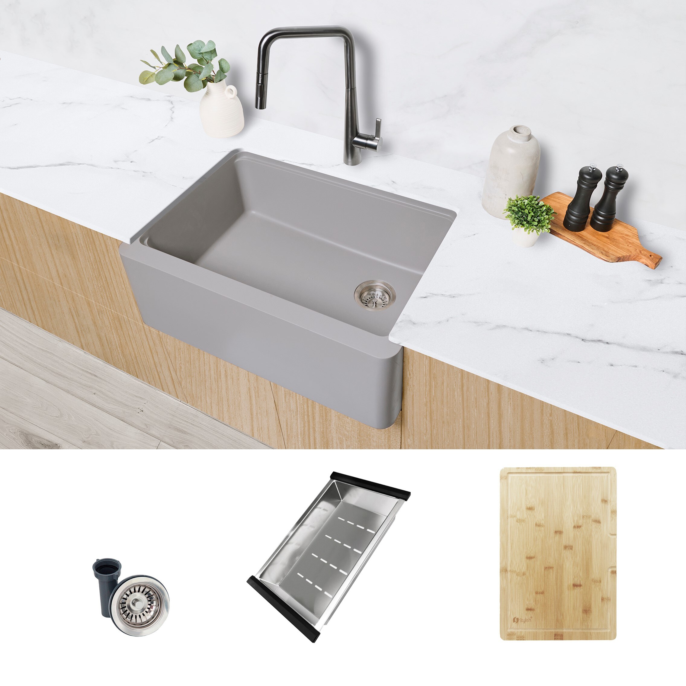Stylish S-830WL Kitchen-Sinks - View #2