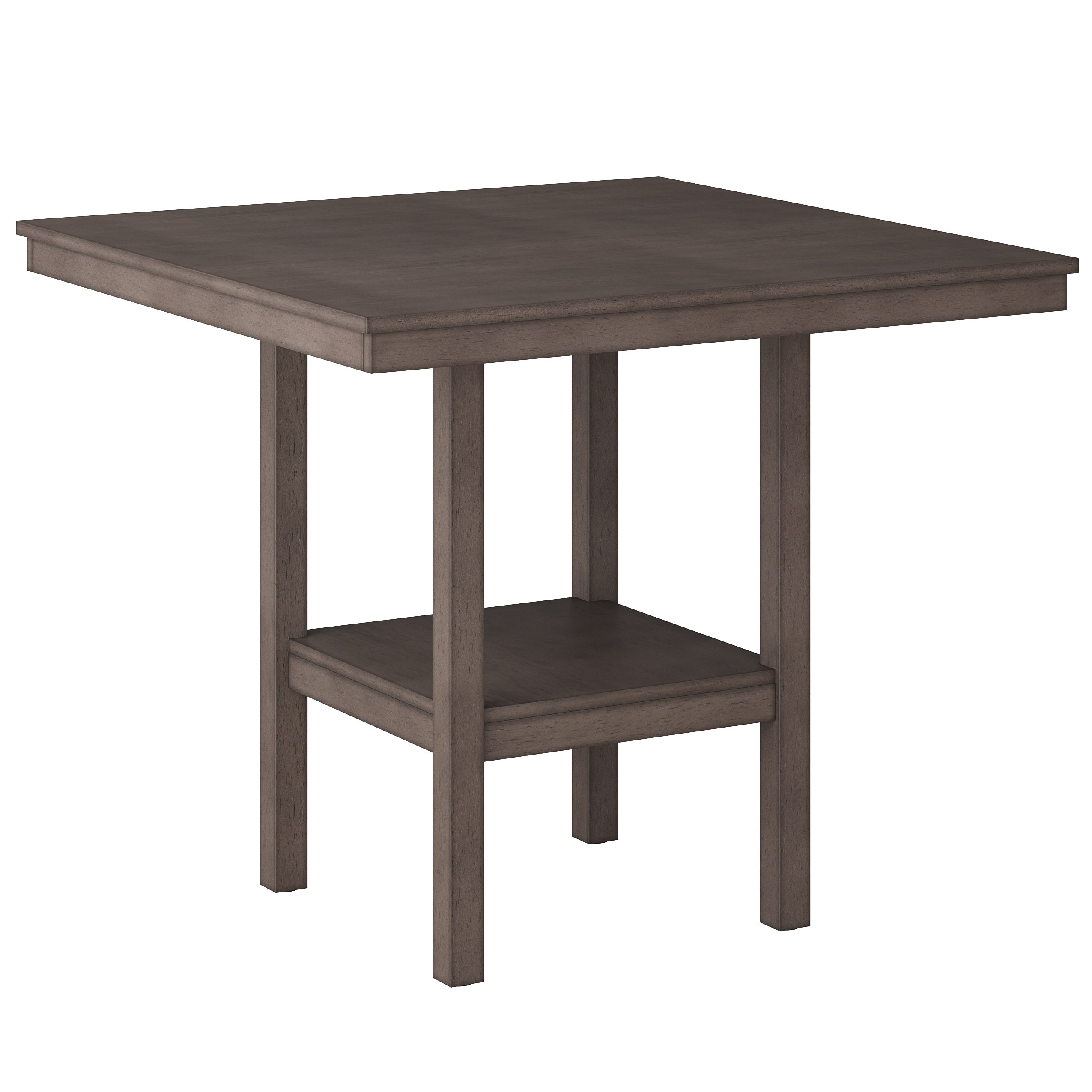 CorLiving DTS-200-T Tuscany Washed Gray Contemporary/Modern Counter Table, Mdf with Washed Gray Wood Base 42-in L x 36-in H