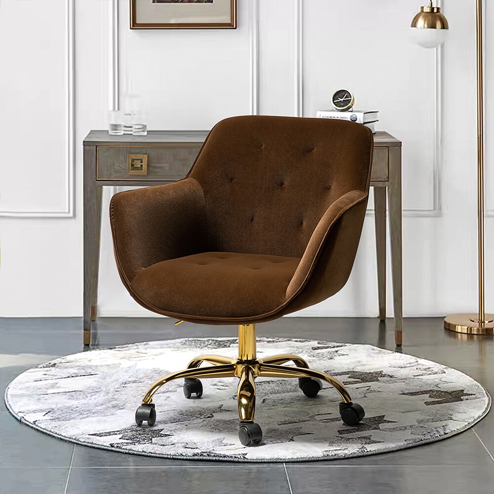14 Karat Home OFDT0092-BROWN Office-Chairs - View #2
