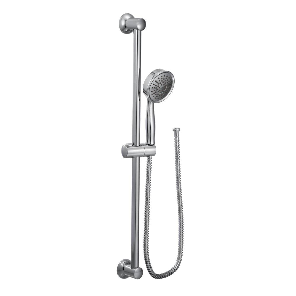 Moen Temp Chrome Round Handheld Shower Head 1.75-GPM (6.6-LPM) in the  Shower Heads department at