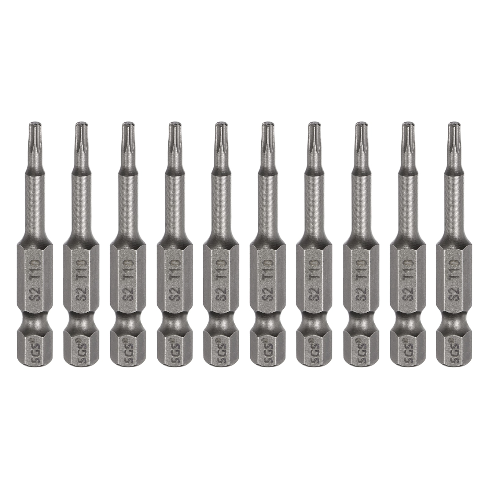 Harfington 10pcs T10 Torx Head Screwdriver Bit 1/4inch Hex Shank 2inch ...