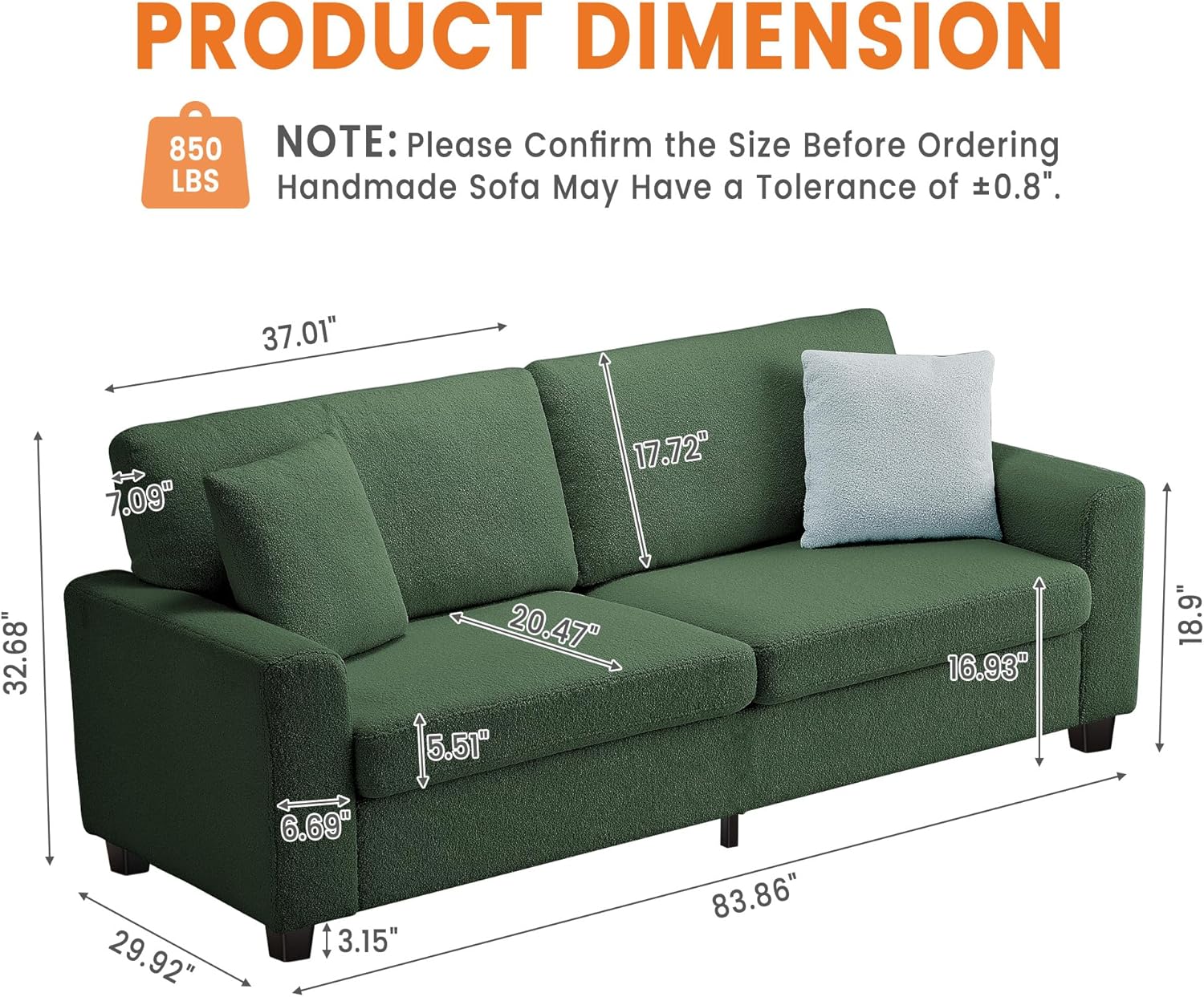 Qeetex LXL-PHK-337U8A6V Sofas-Loveseats - View #2
