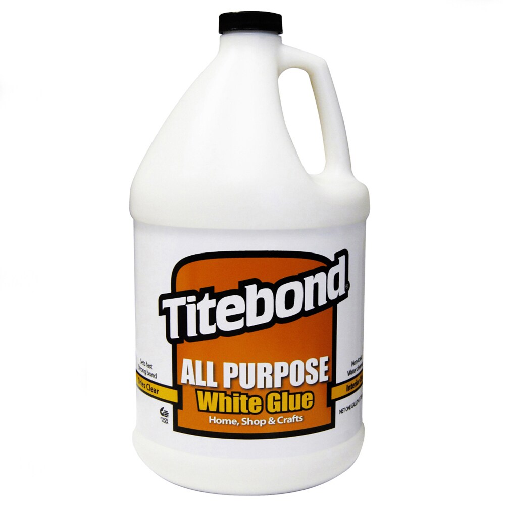 Titebond All Purpose White Glue Clear, Interior Wood Adhesive (Actual Net  Contents: 128-fl oz) in the Wood Adhesive department at