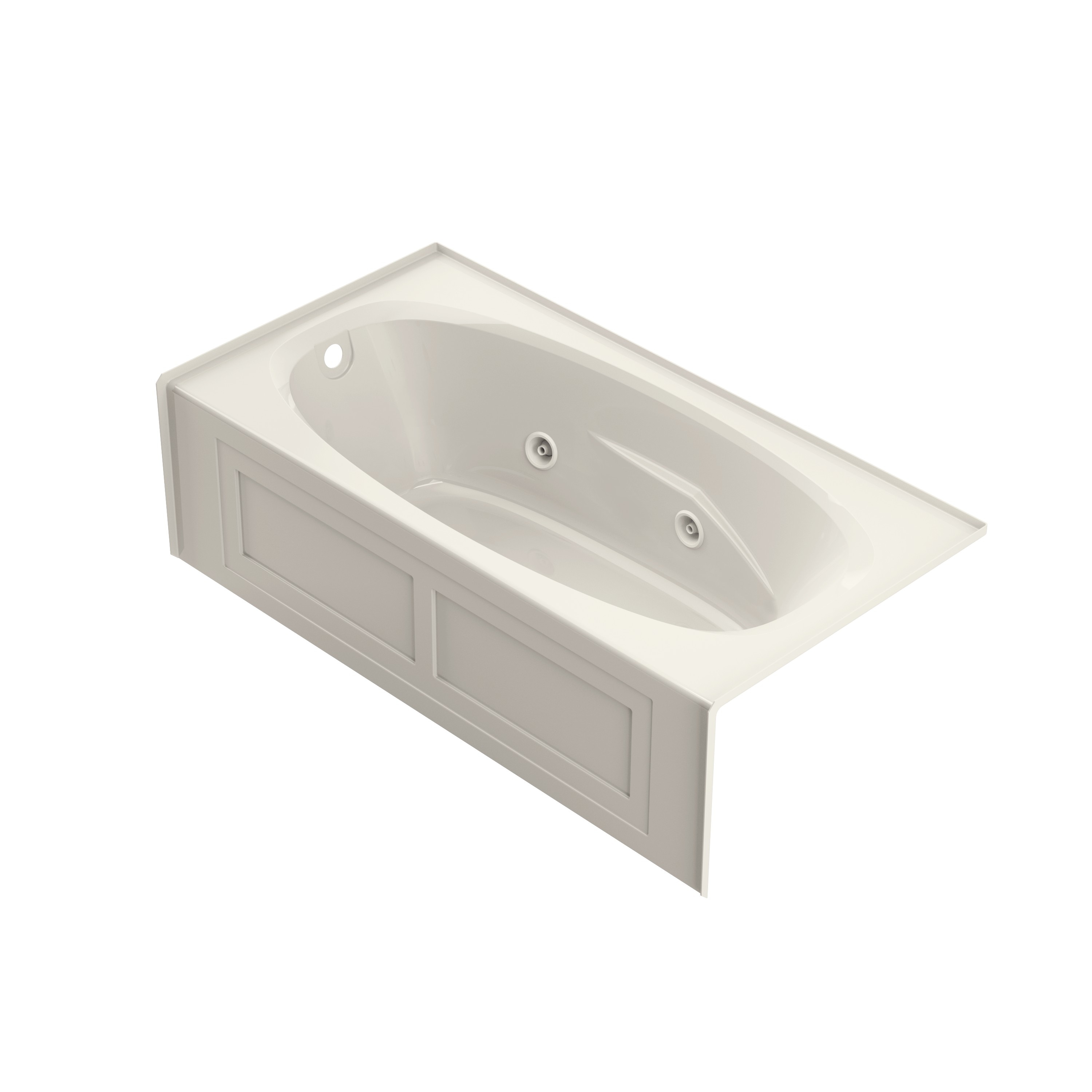 Jacuzzi NF41969 AMIGA 36-in x 72-in Oyster Acrylic Rectangular Alcove Whirlpool tub ( Left Drain )
