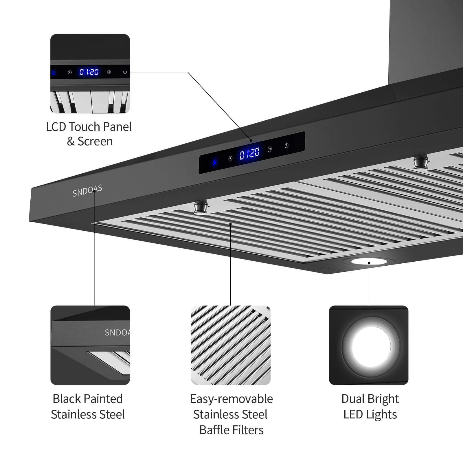 Maocao Hoom BH-P36CV Wall-Mounted-Range-Hoods - View #14
