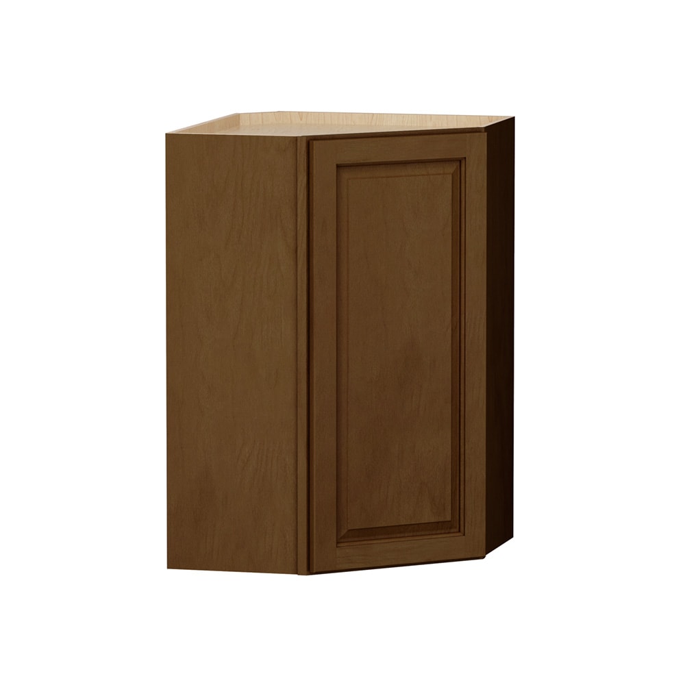 Shenandoah - Stemson 24-in W x 36-in H x 12-in D Truffle Stained Diagonal Wall Fully Assembled Ca...