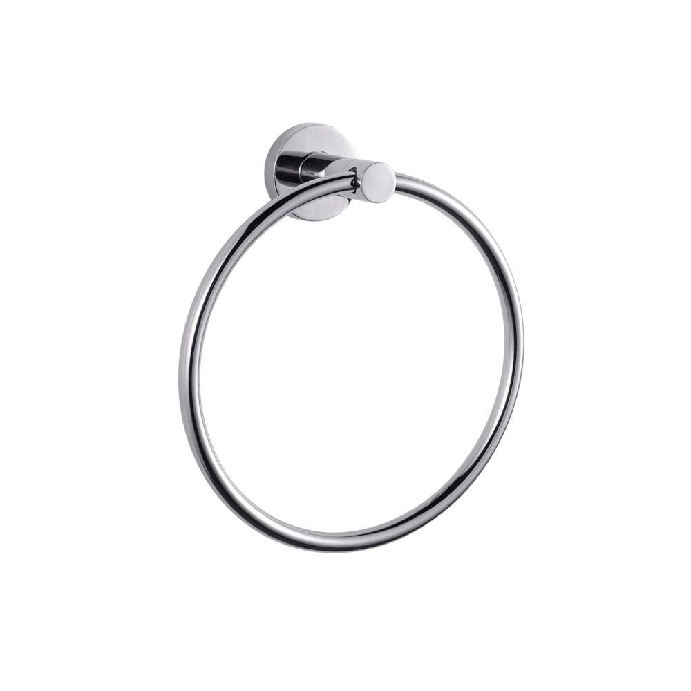 Lexora LTR16152PC Bagno Nera Chrome Wall mount Single Towel Ring