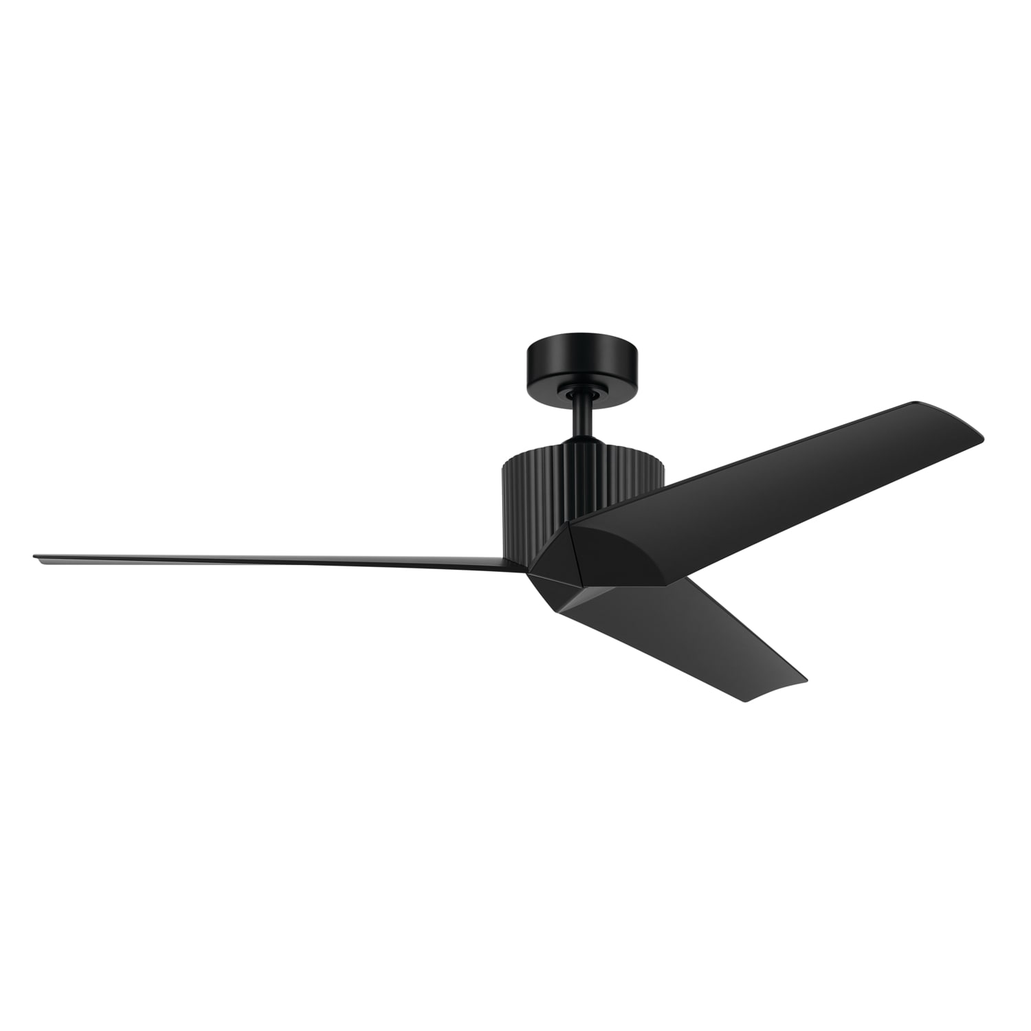 Kichler 330130SBK Almere 56-in Satin Black with Satin Black Blades Ceiling Fan Without Light ( 3 -Blade )