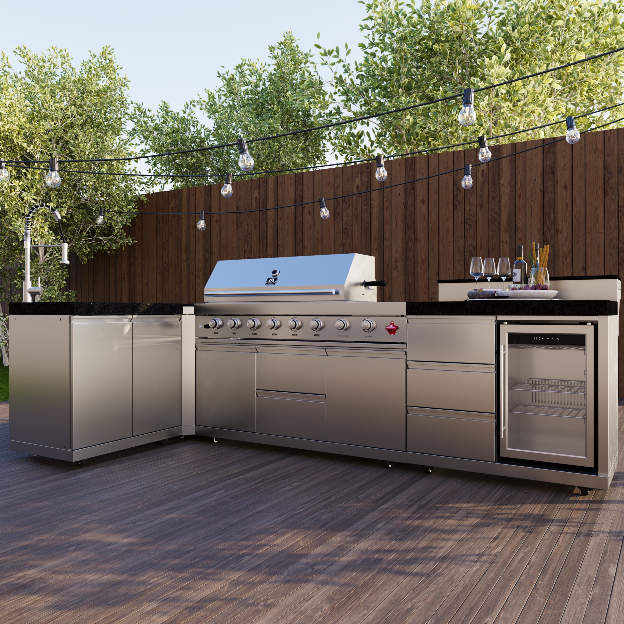 FORNO FODKT2520BLK Modular-Outdoor-Kitchens - View #3