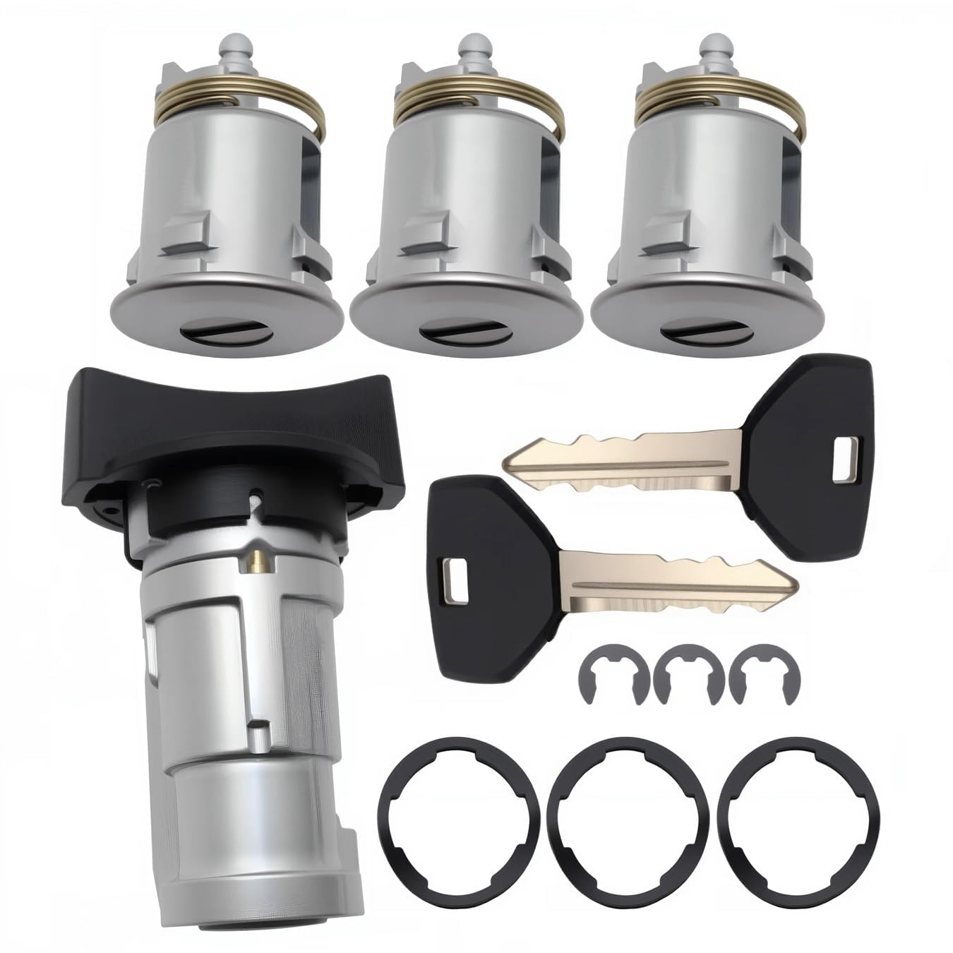 Aoibox Ignition Switch Lock Cylinder Door Lock Cylinders With Keys 1 In ...