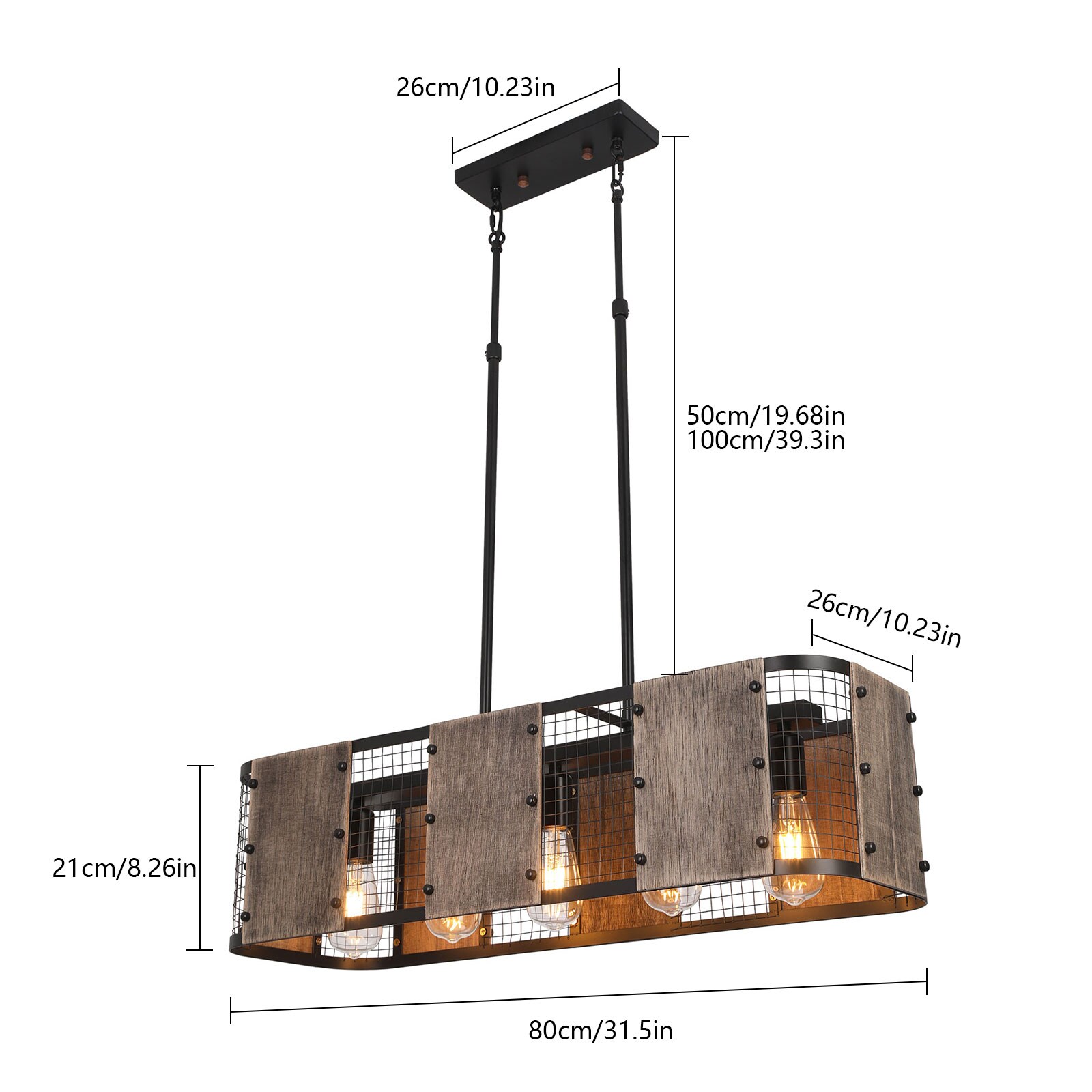 Oukaning HG-HCXLST-5469-US Pendant-Lights - View #5