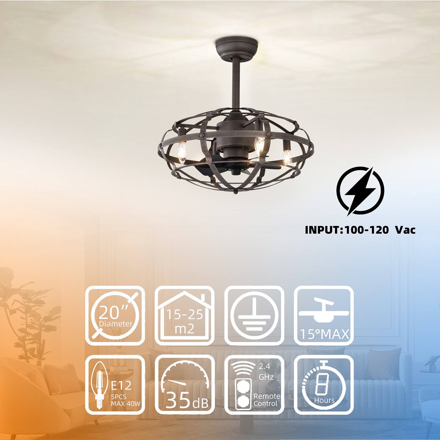 SINOFURN SYA570002BN Ceiling-Fans - View #7