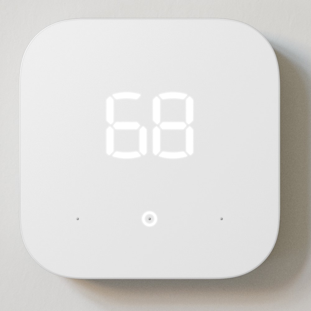 Amazon Smart Thermostat ENERGY STAR Certified, DIY install, Works with Alexa - C-Wire Required