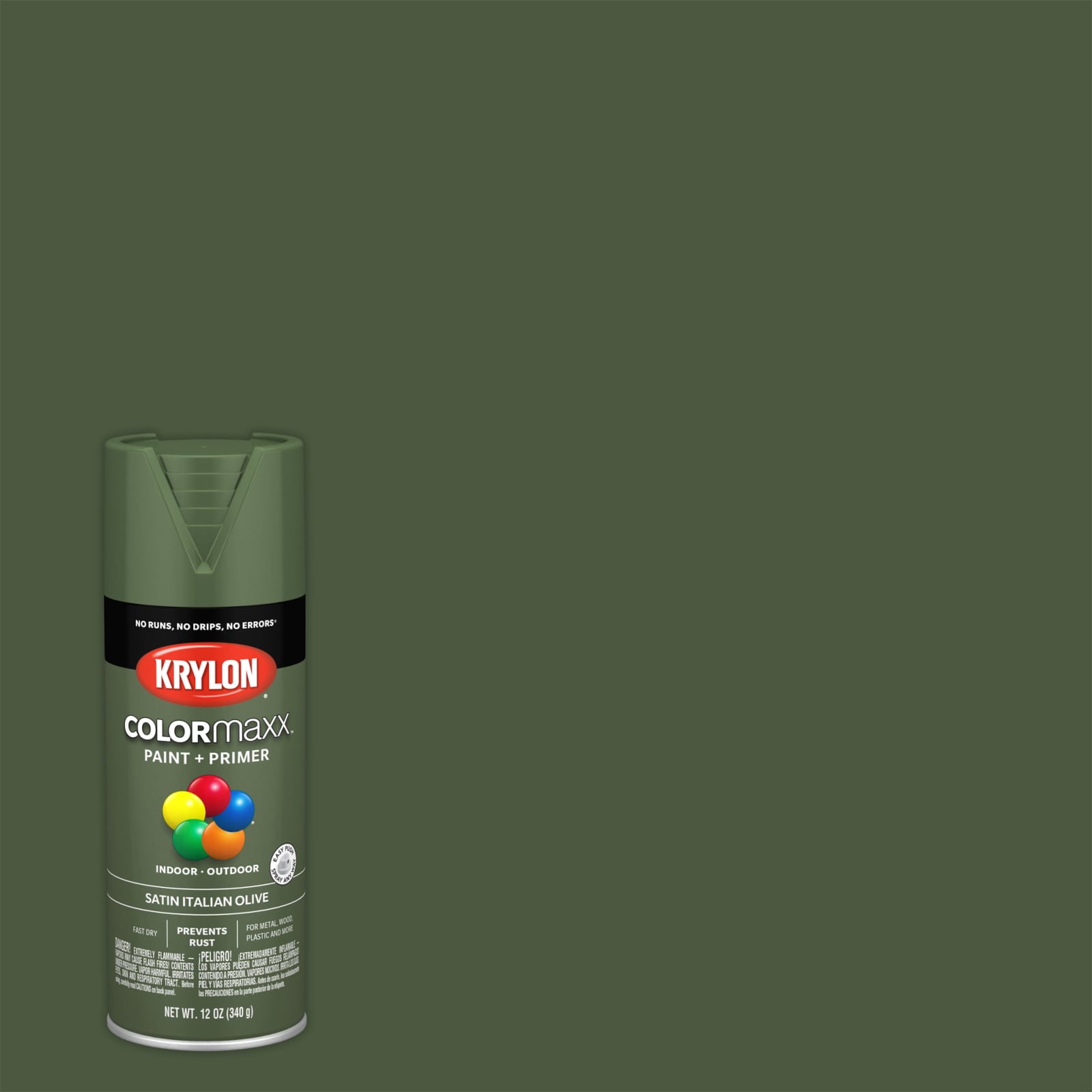 Krylon Flat Olive Camouflage Spray Paint (NET WT. 11-oz) in the Spray Paint  department at