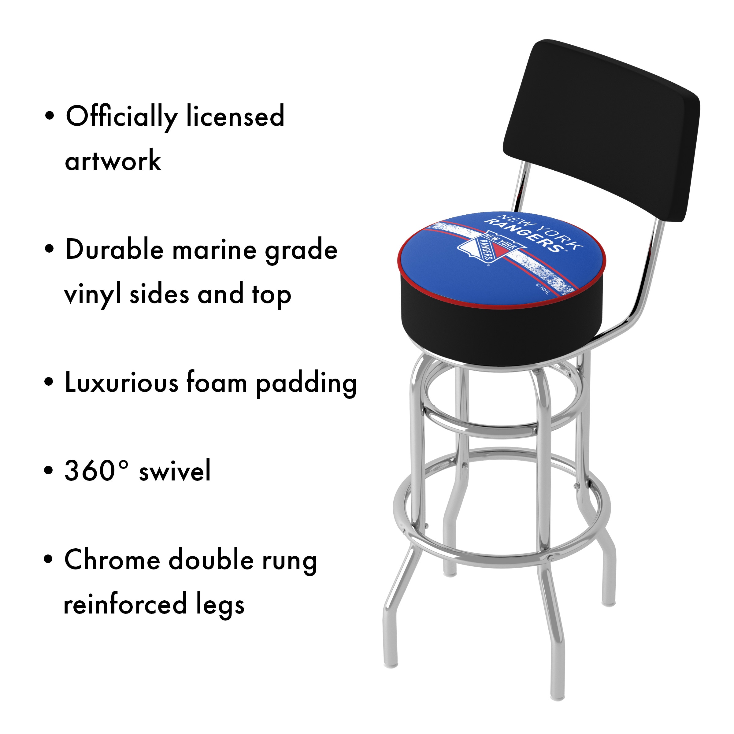 Trademark Gameroom NHL1100-NYR2 stools - View #3