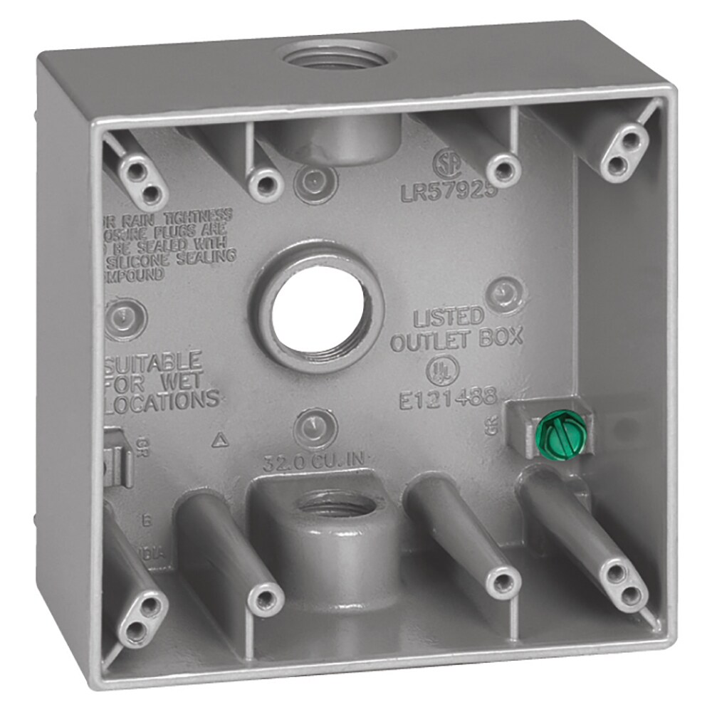 Sigma Engineered Solutions 2 -Gang Metal Weatherproof New work Square Electrical Box
