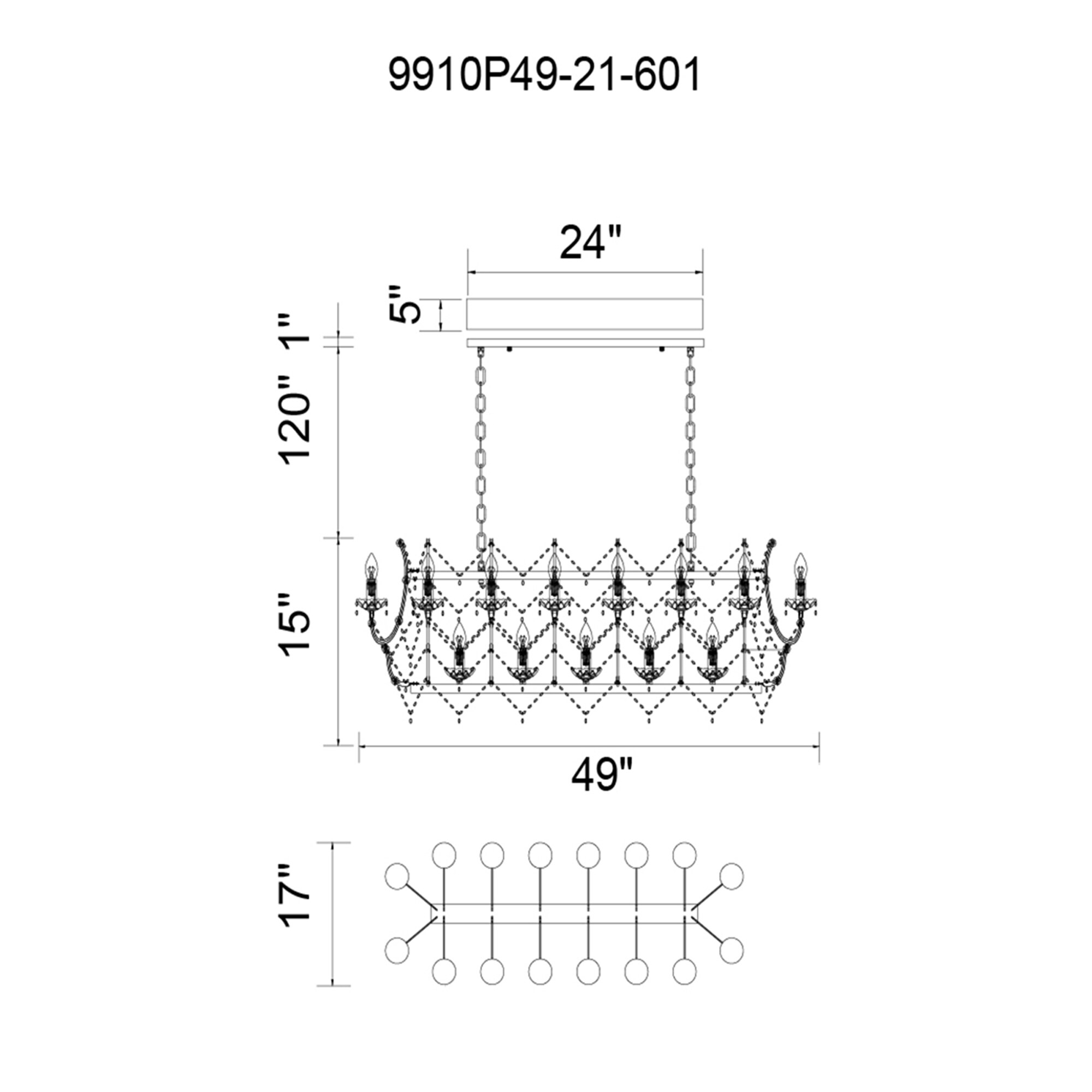 CWI Lighting 9910P49-21-601 b090015 - View #3