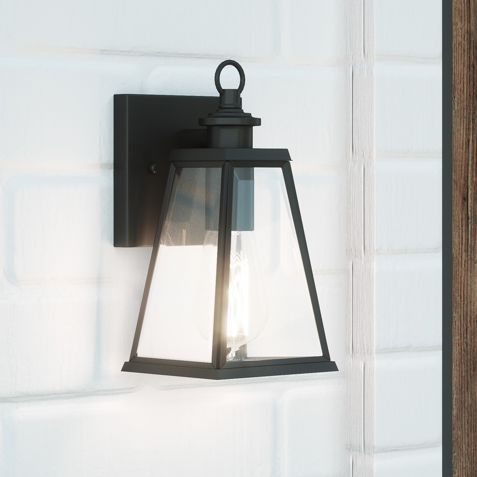 Quoizel Radford 1-Light 8.25-in Matte Black Outdoor Wall Light in
