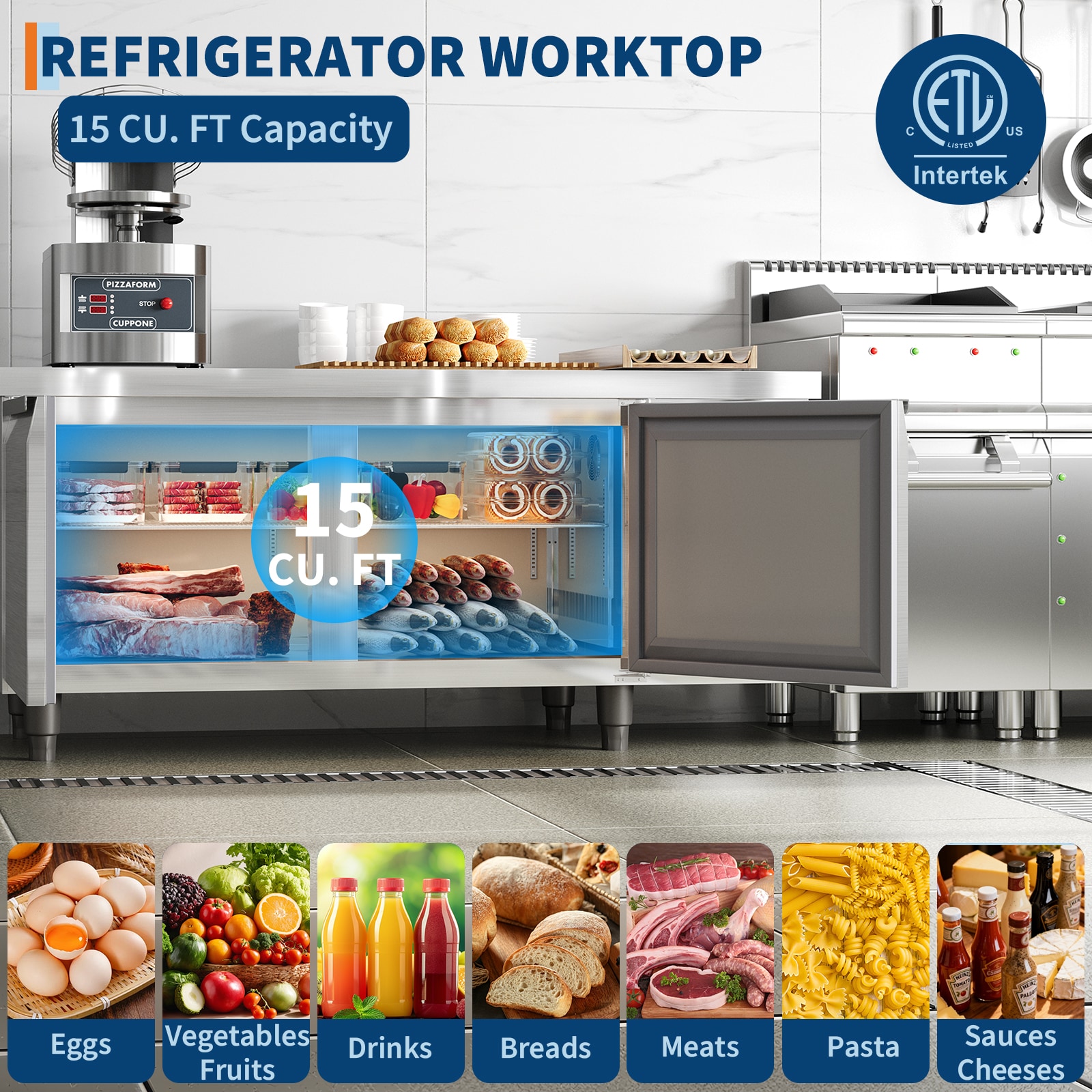 Garvee C7X-TXNKMY5GKYN Refrig-Prep-Tables - View #7