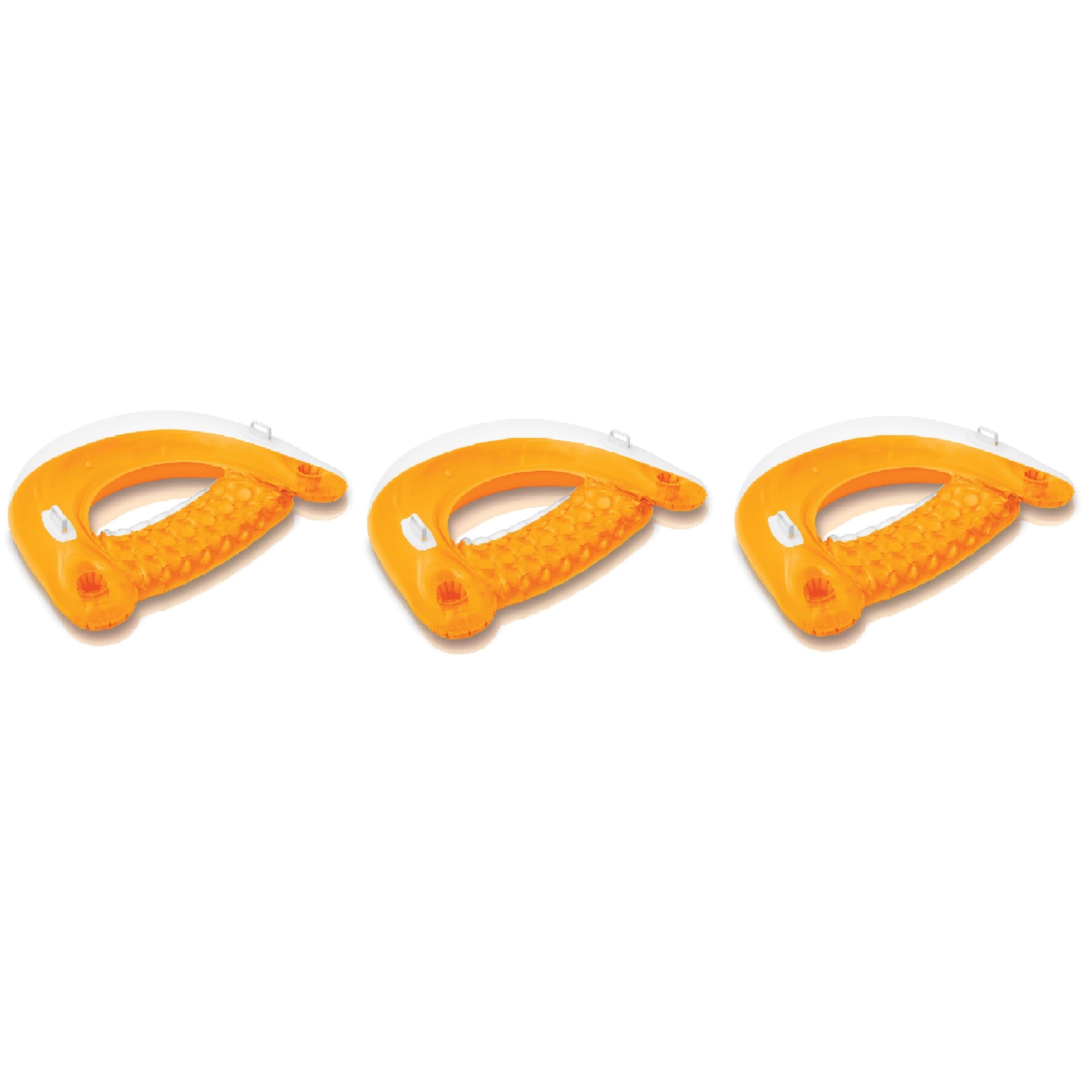 Intex 175782 60-in x 39-in 1 -Seat Yellow Inflatable raft 3 -Pack