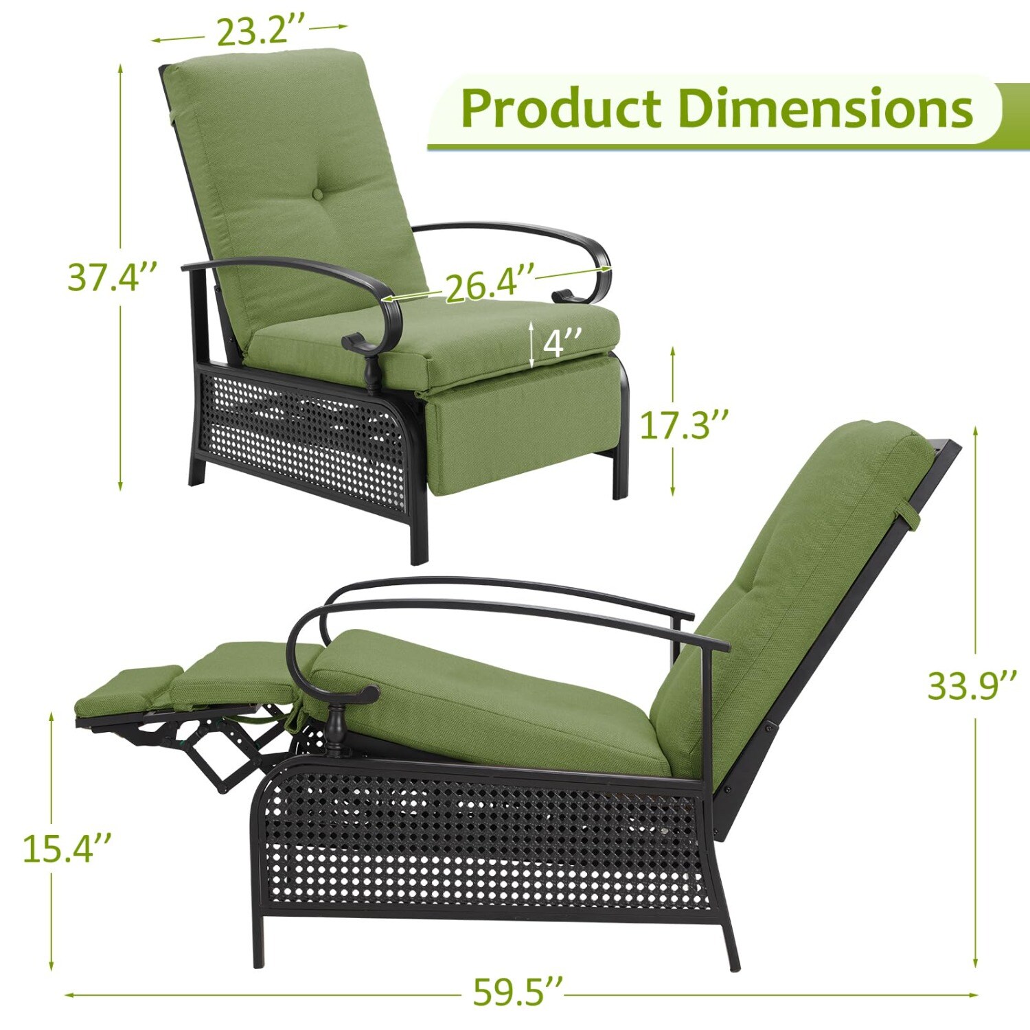 AECOJOY 16225GN-LS01 Patio-Chairs - View #3