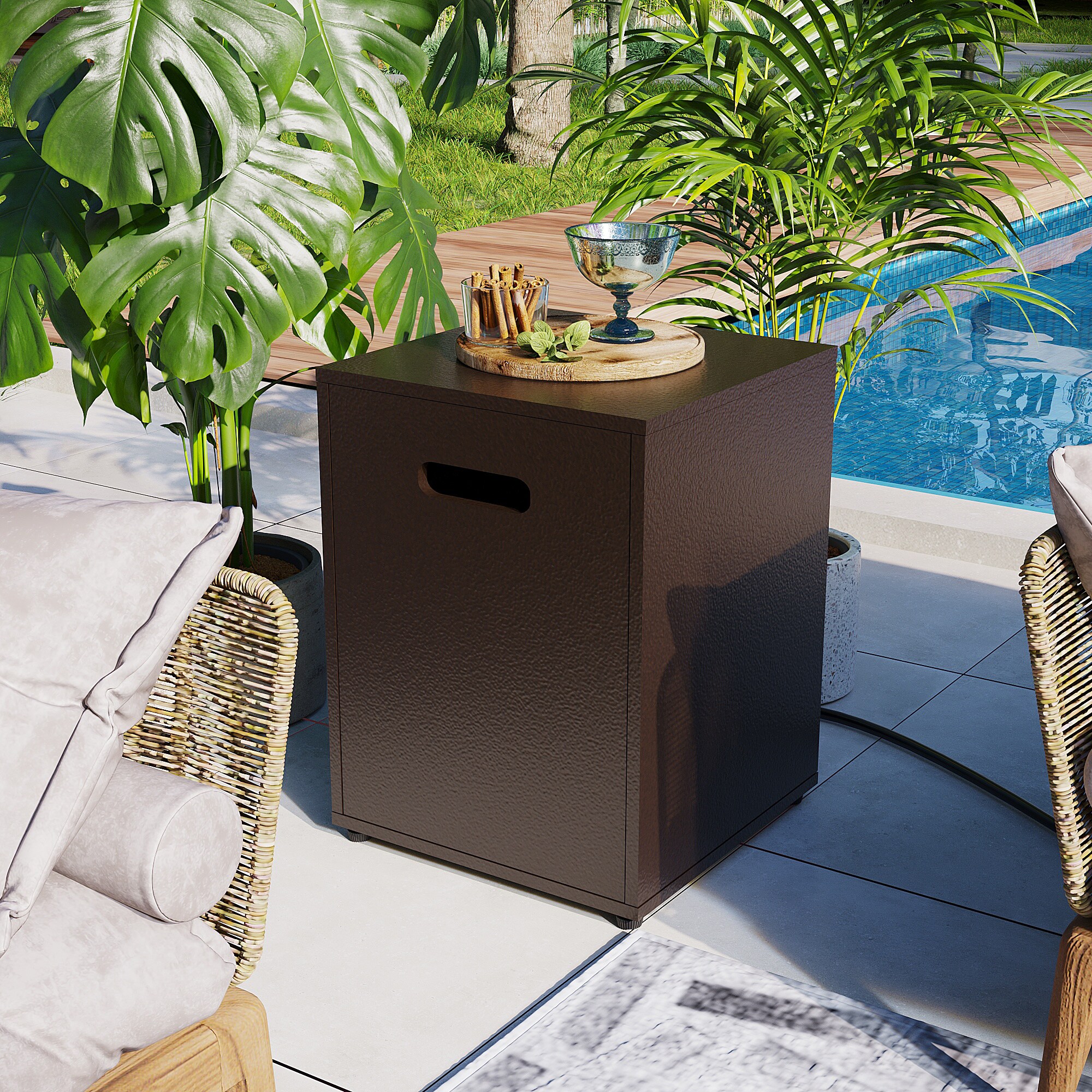 Patio Watcher LS-KDWST-TP-BR Patio-Tables - View #2