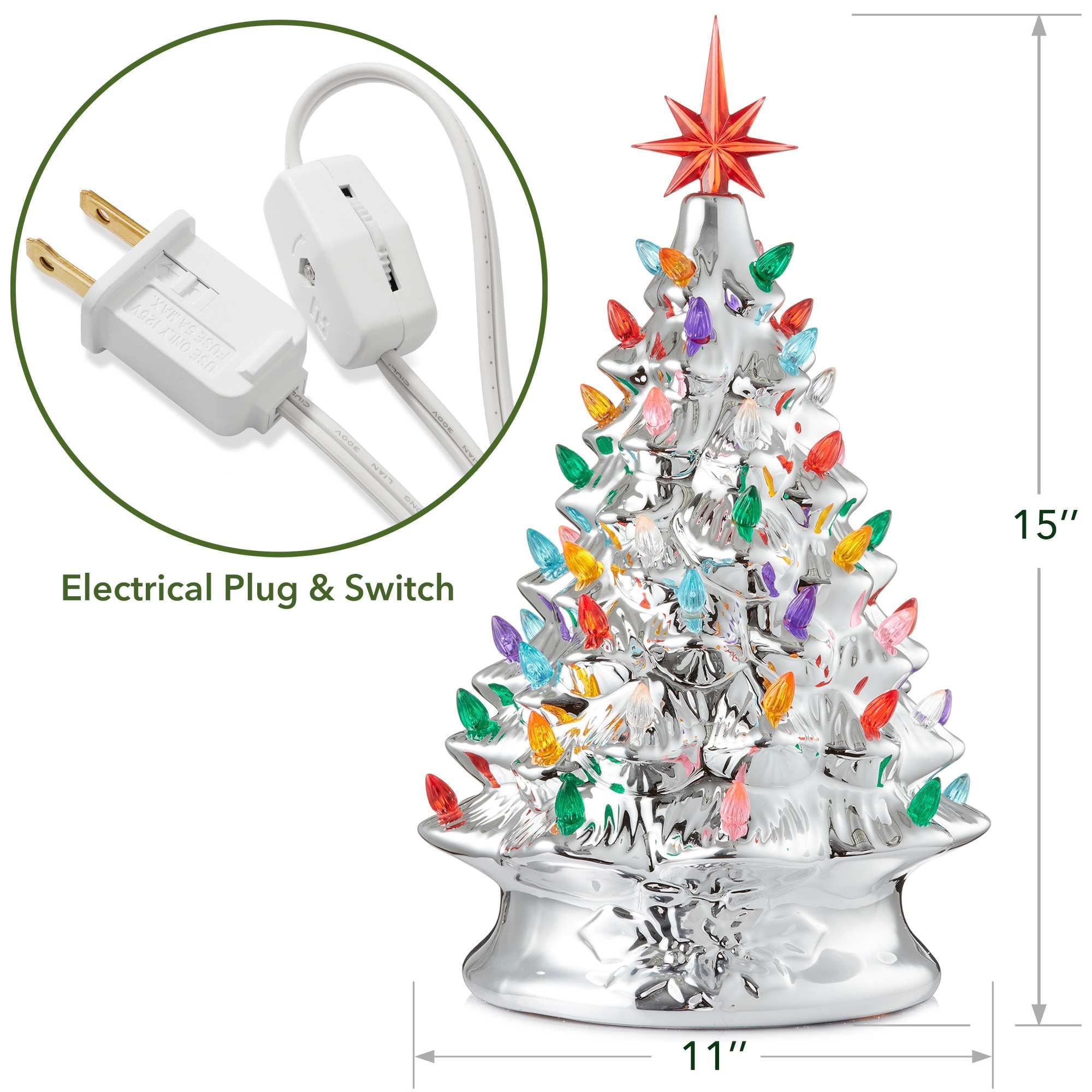 Casafield SZN-TR-975-SLV Artificial-Christmas-Trees - View #4