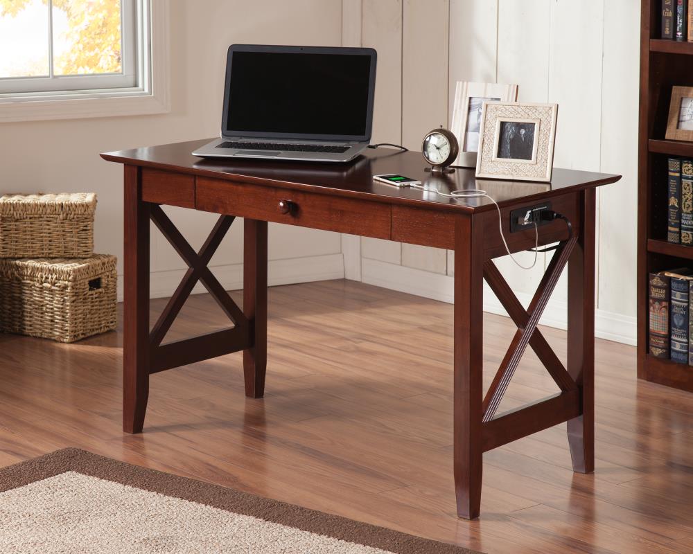 lexi desk with drawer and charger