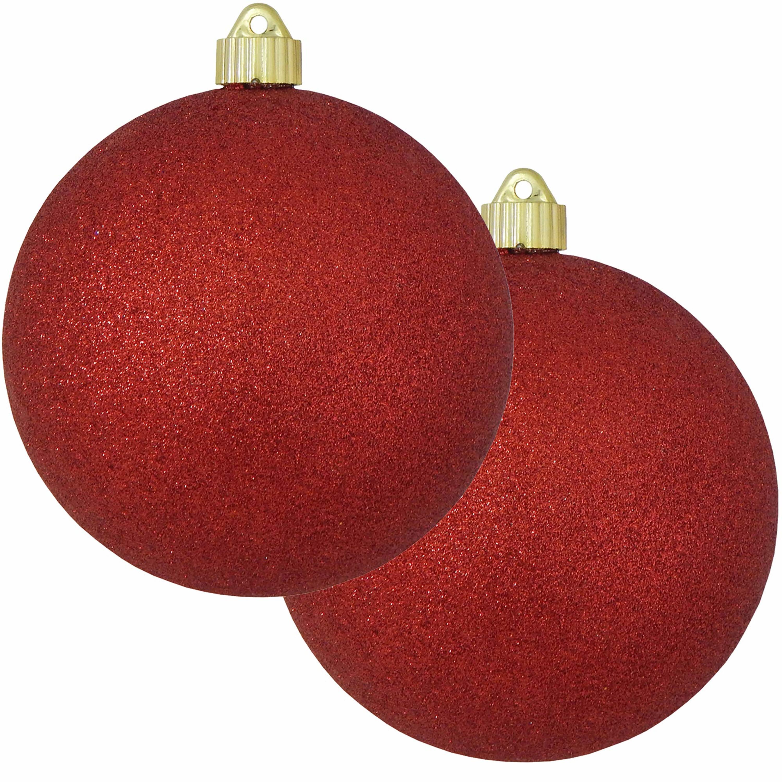 Krebs KBX04749 2 -Pack Red Standard Indoor Ornament set Shatterproof