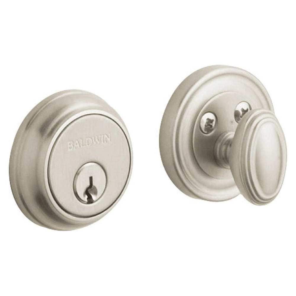 Baldwin  8031 Traditional Solid Brass Single Cylinder Keyed Entry Deadbolt from the Estate Collection